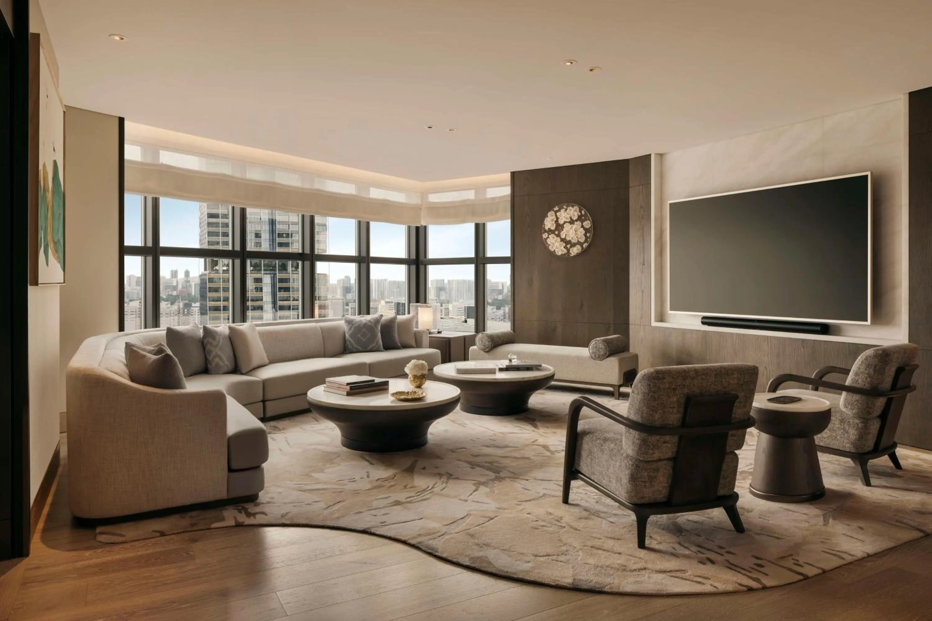 Living room in Conrad Centennial Singapore