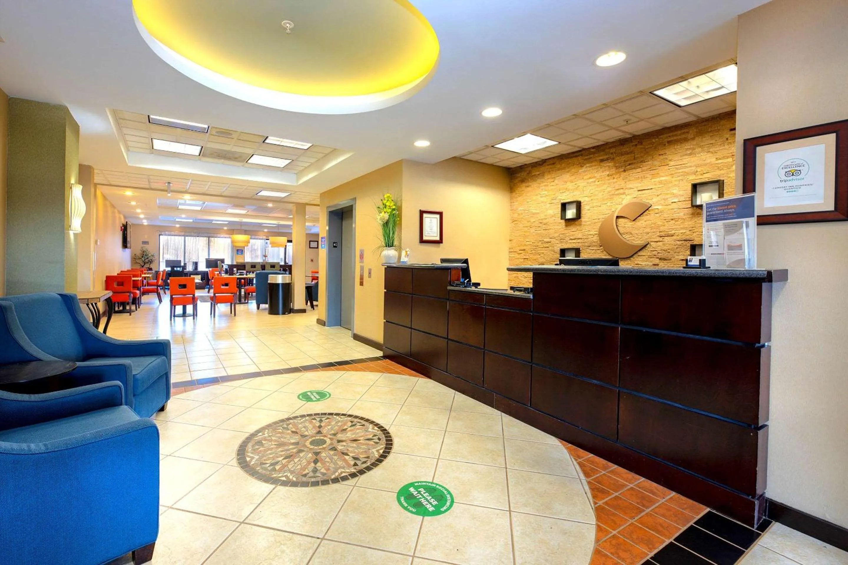 Lobby or reception in Comfort Inn Near Quantico Main Gate North