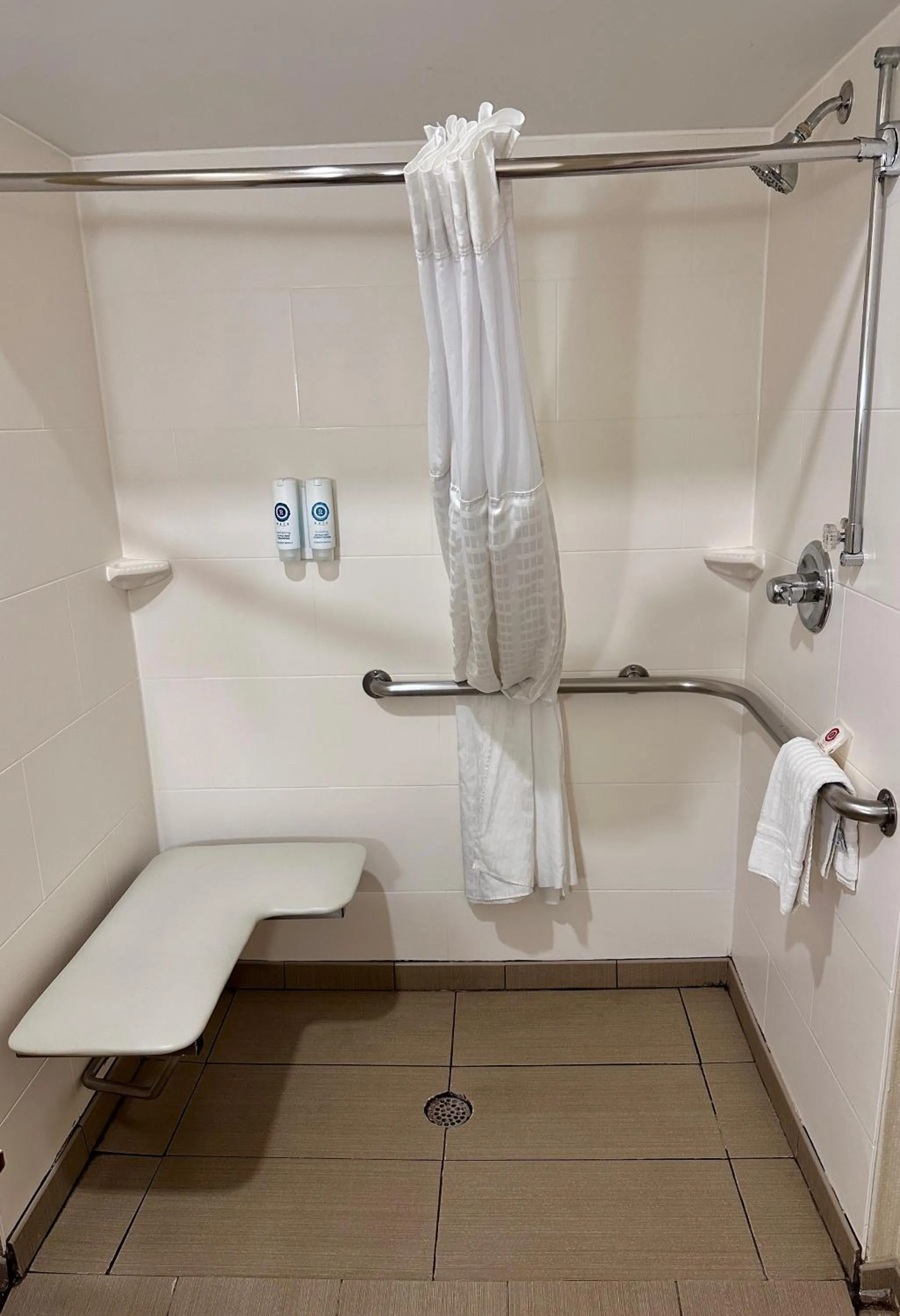 Shower in Comfort Suites Raleigh Walnut Creek