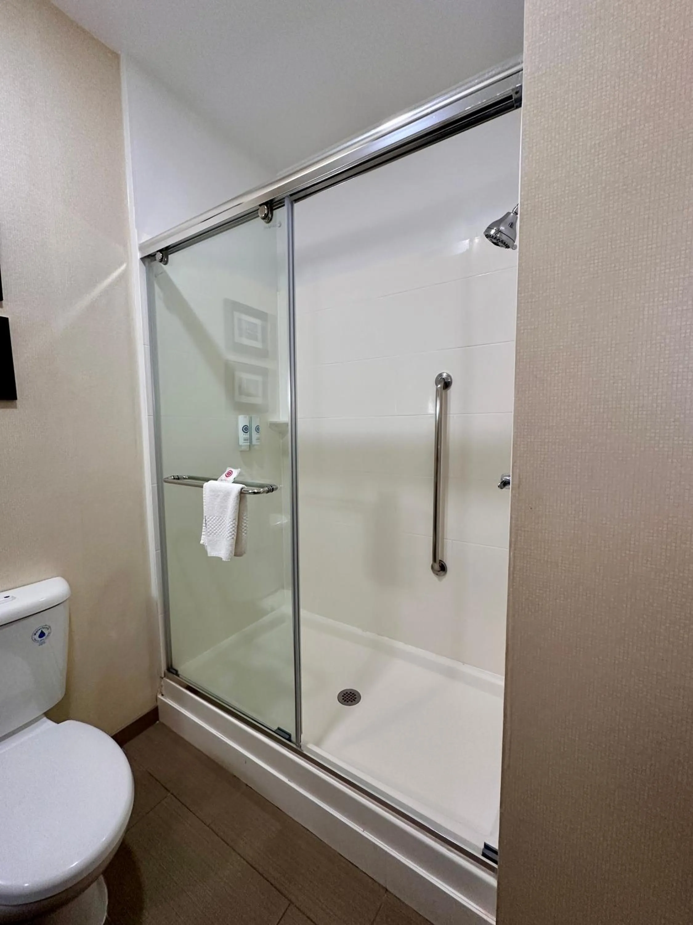 Shower in Comfort Suites Raleigh Walnut Creek