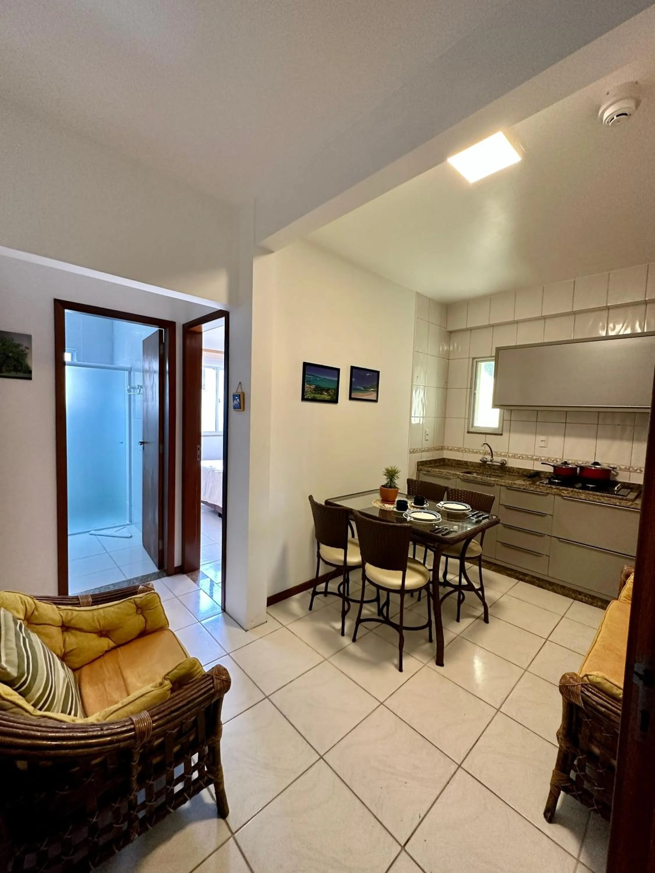 Kitchen or kitchenette in Pousada Brisa do Mar