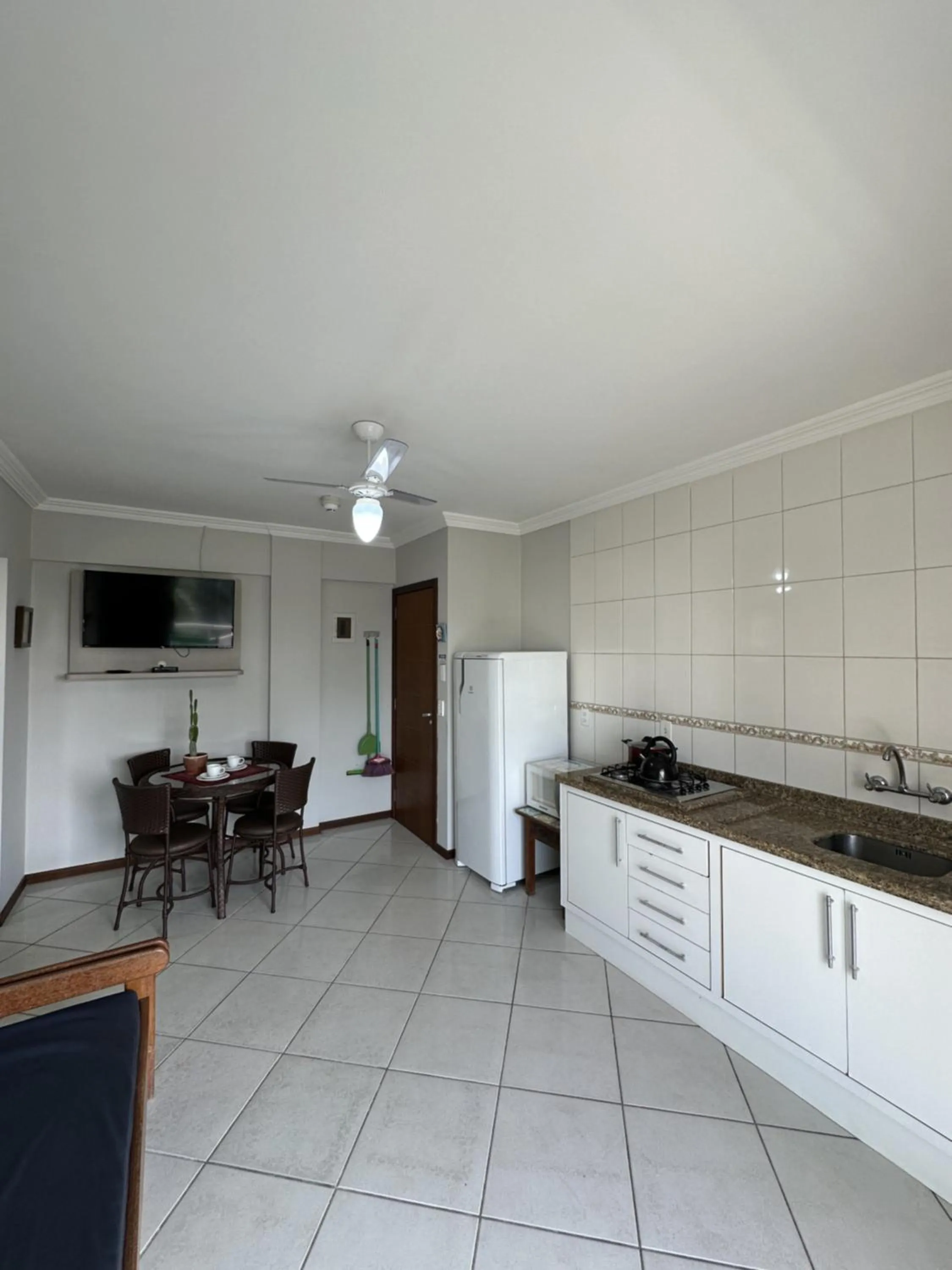 Kitchen or kitchenette in Pousada Brisa do Mar