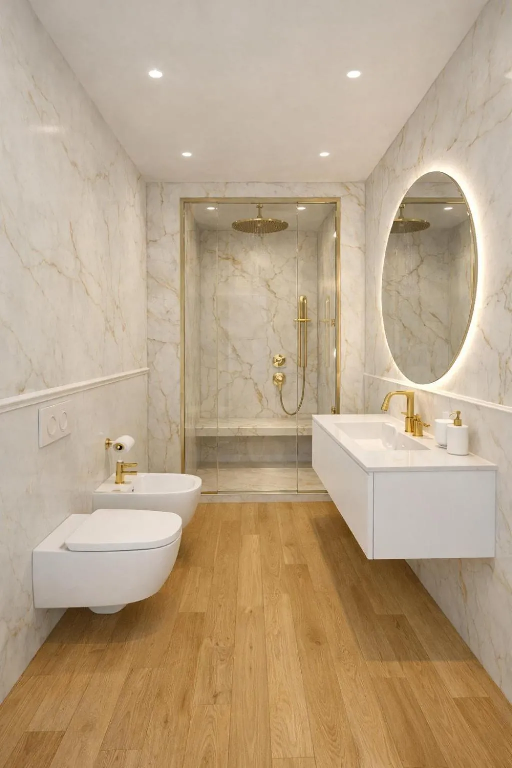 Shower in Private Villa at Villa al Duomo