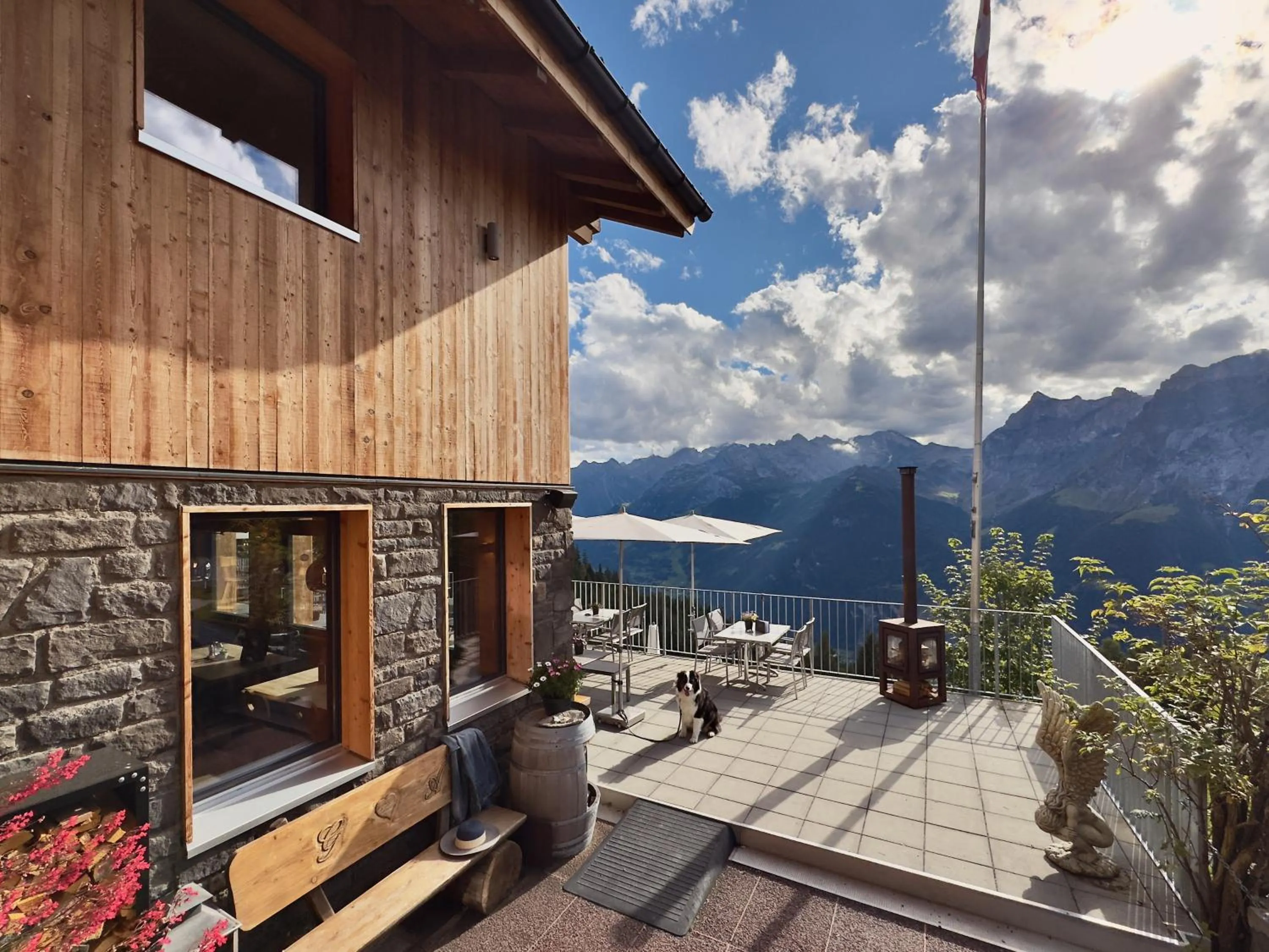 Property building in Berggasthaus Eggberge - Boutique Mountain Hotel - Access via Cablecar