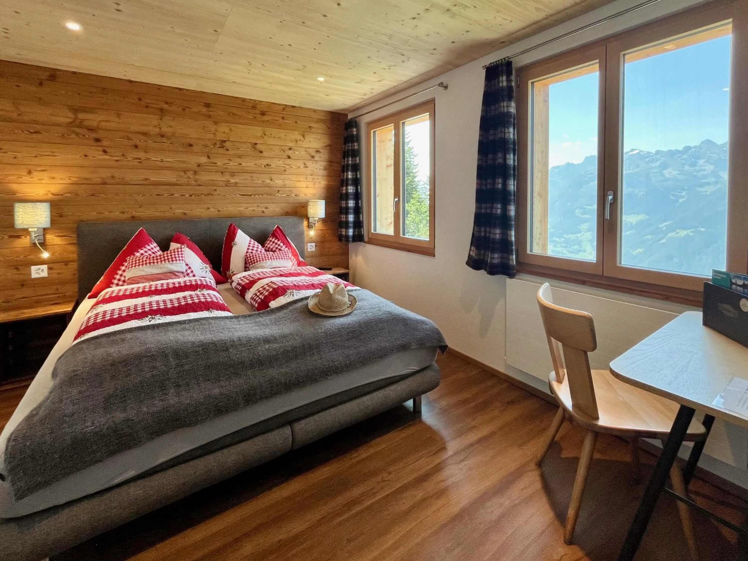 View (from property/room), Bed in Berggasthaus Eggberge - Boutique Mountain Hotel - Access via Cablecar