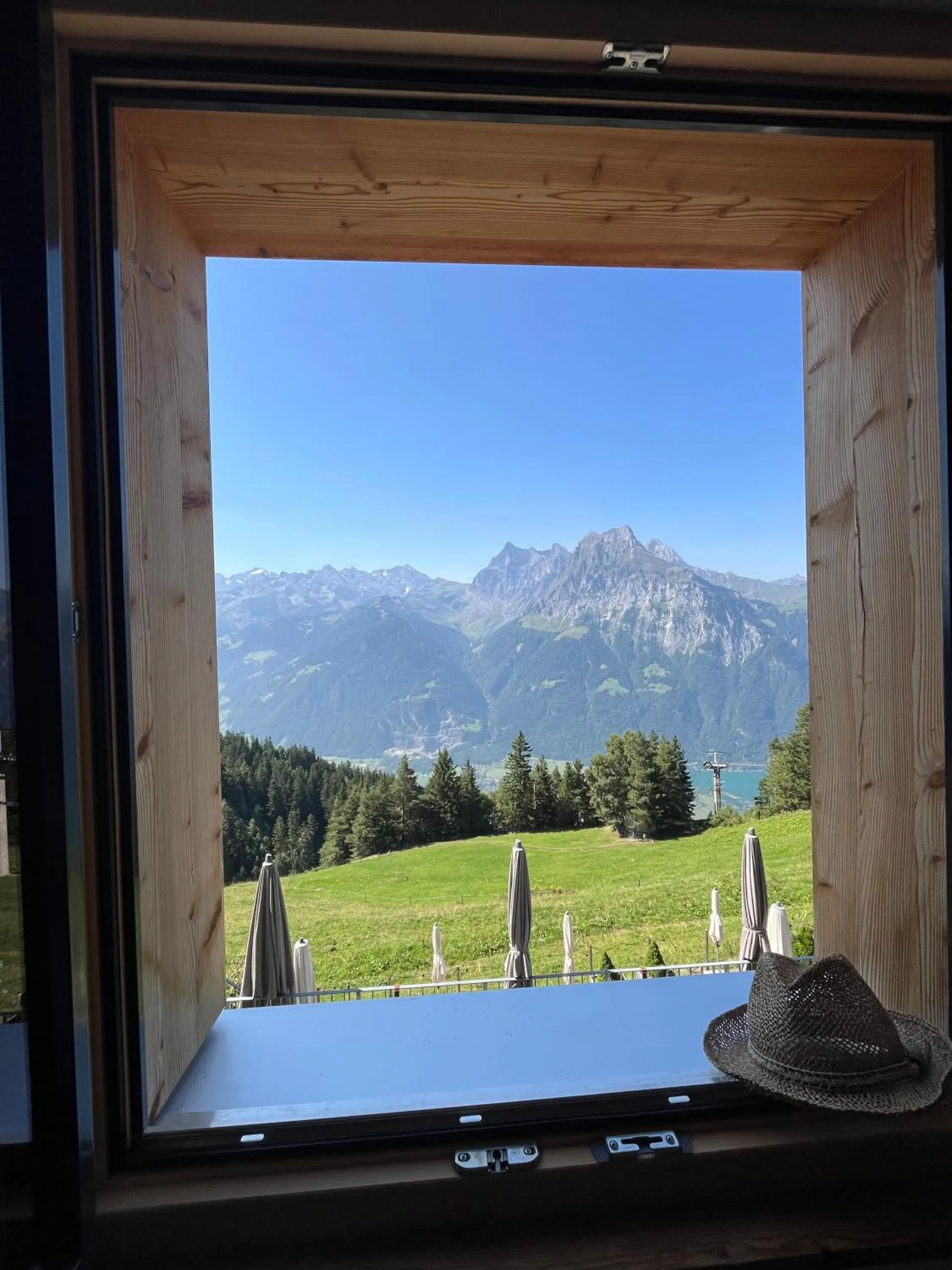 View (from property/room) in Berggasthaus Eggberge - Boutique Mountain Hotel - Access via Cablecar
