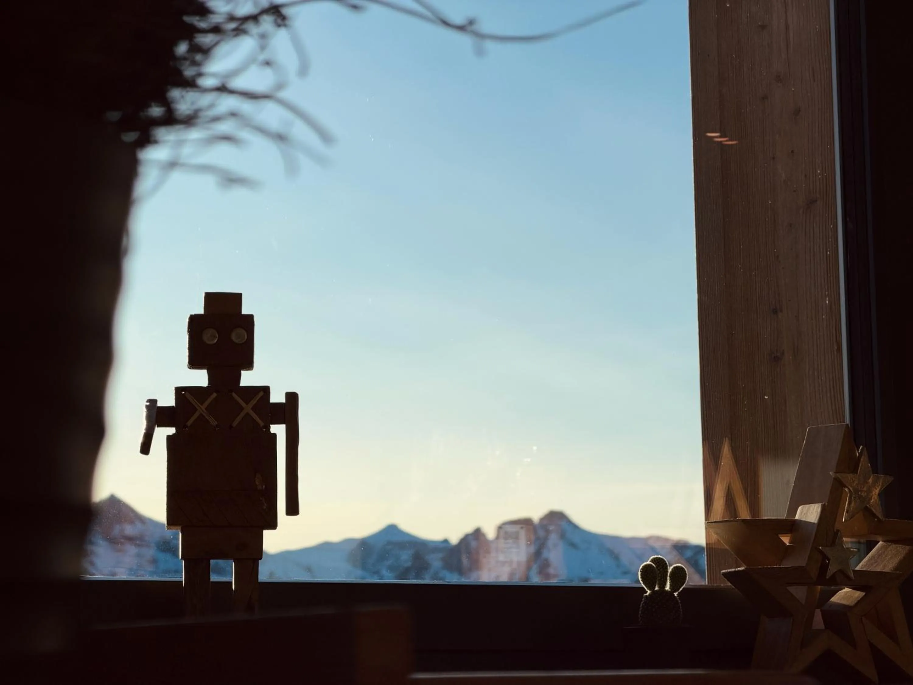 Decorative detail in Berggasthaus Eggberge - Boutique Mountain Hotel - Access via Cablecar