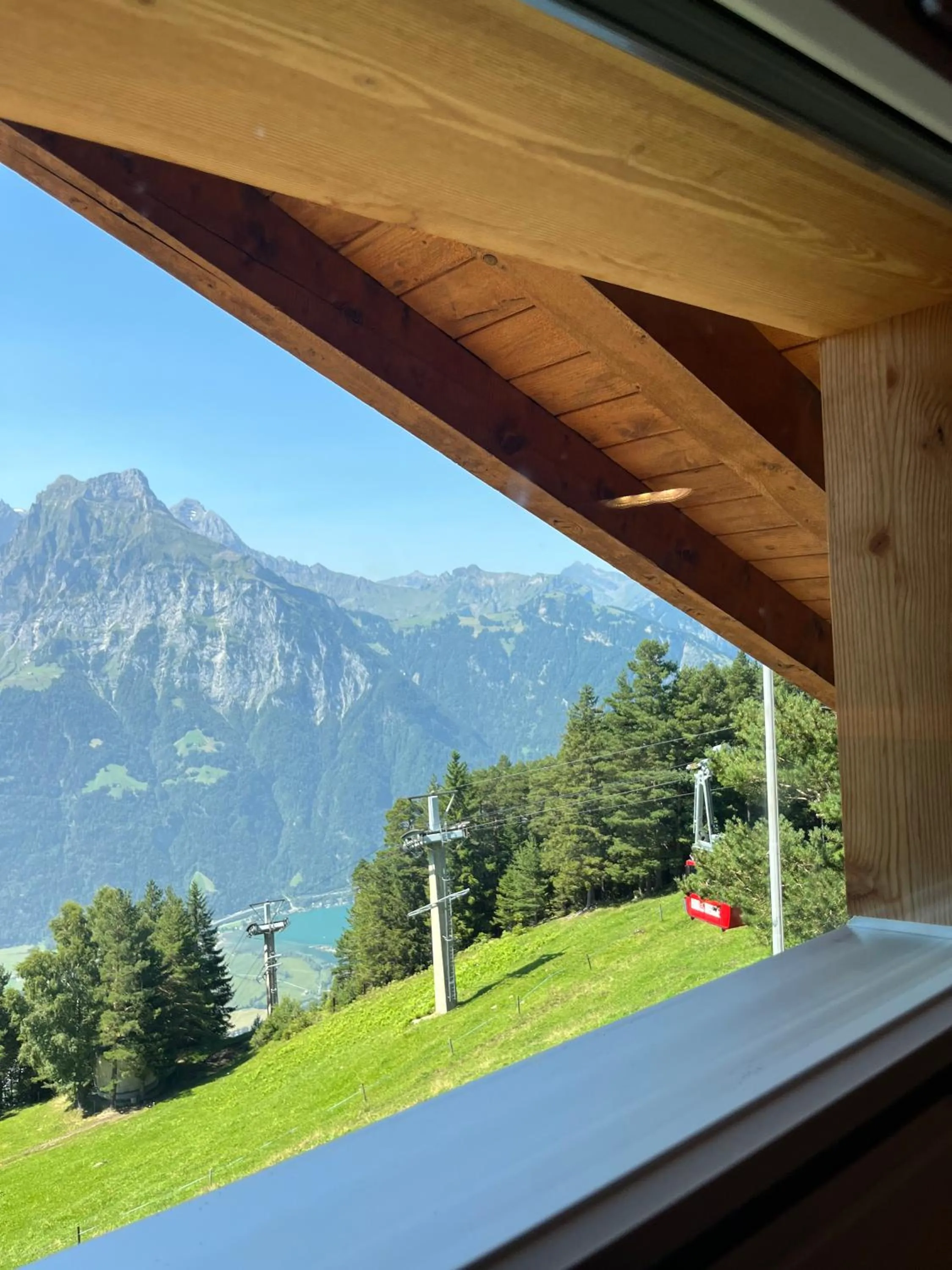 Mountain view in Berggasthaus Eggberge - Boutique Mountain Hotel - Access via Cablecar