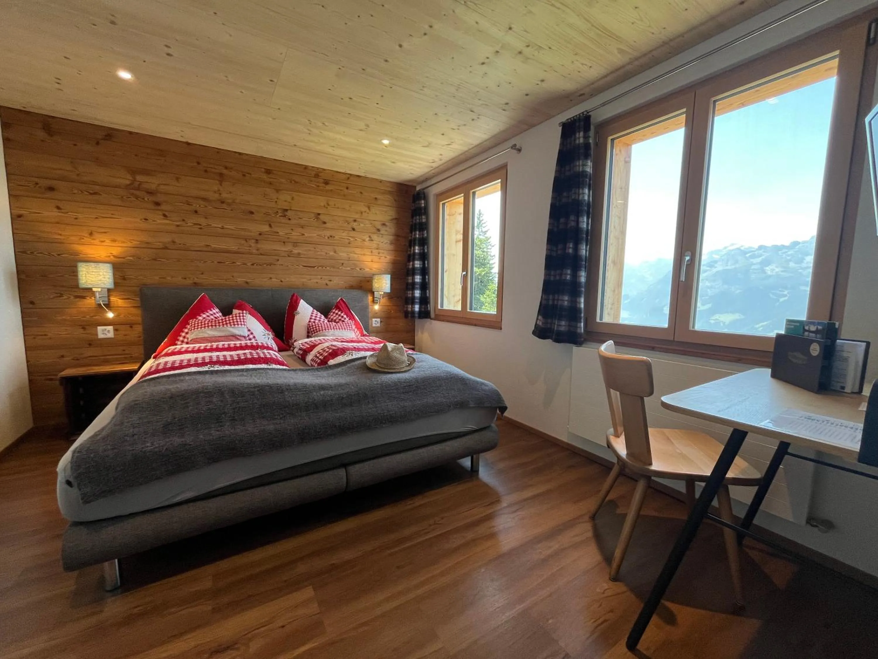 View (from property/room), Bed in Berggasthaus Eggberge - Boutique Mountain Hotel - Access via Cablecar