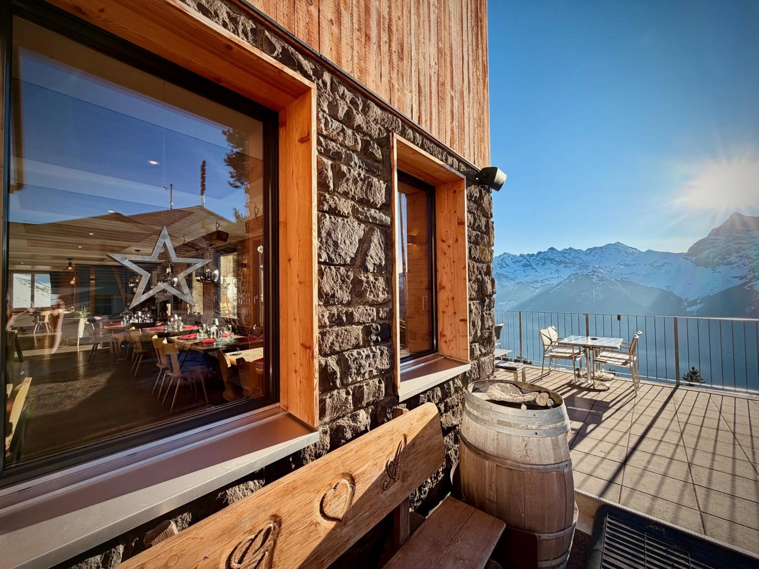 Restaurant/places to eat in Berggasthaus Eggberge - Boutique Mountain Hotel - Access via Cablecar