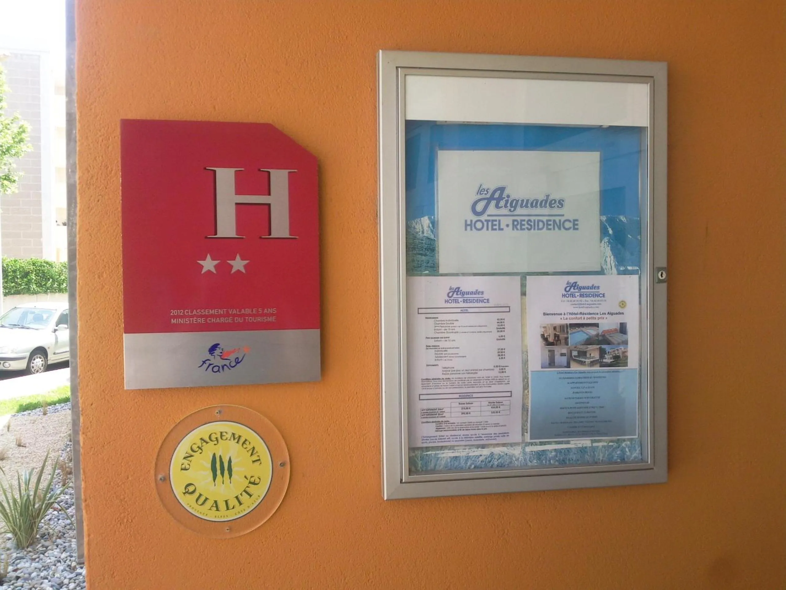 Decorative detail in Hôtel Residence Les Aiguades