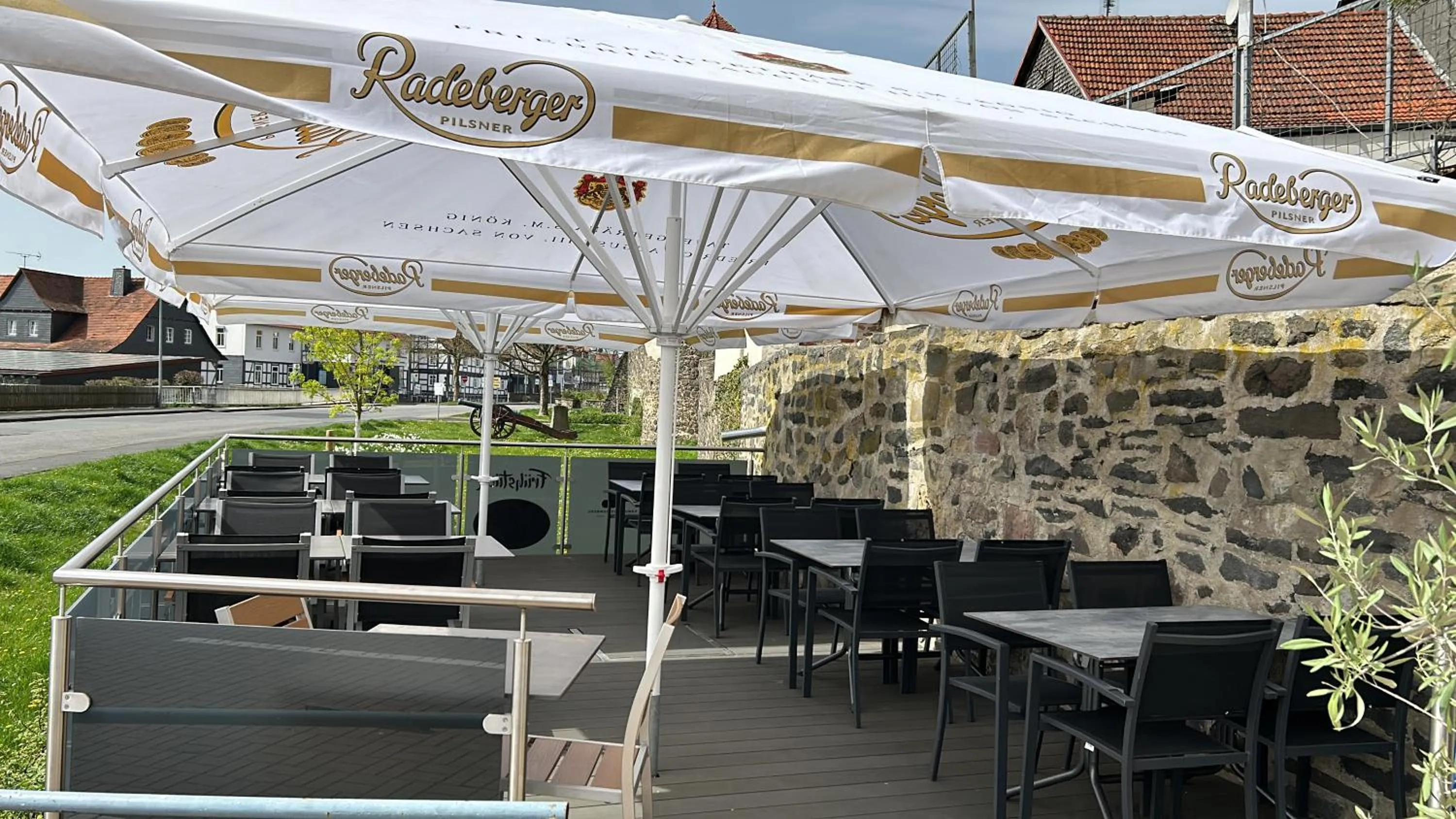 Balcony/Terrace in Burghotel Homberg