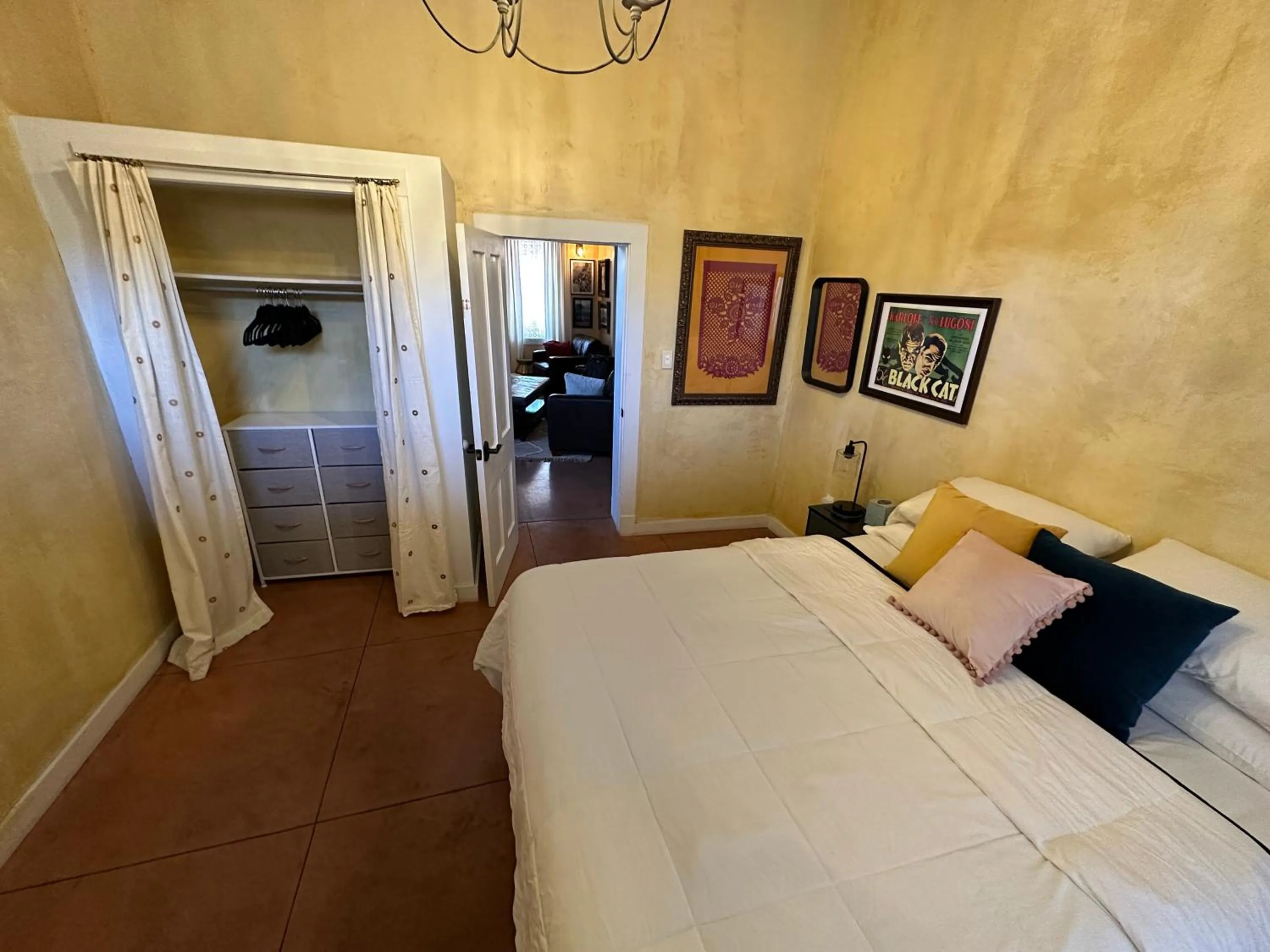 Bedroom, Bed in Painted Lady Bed & Brew