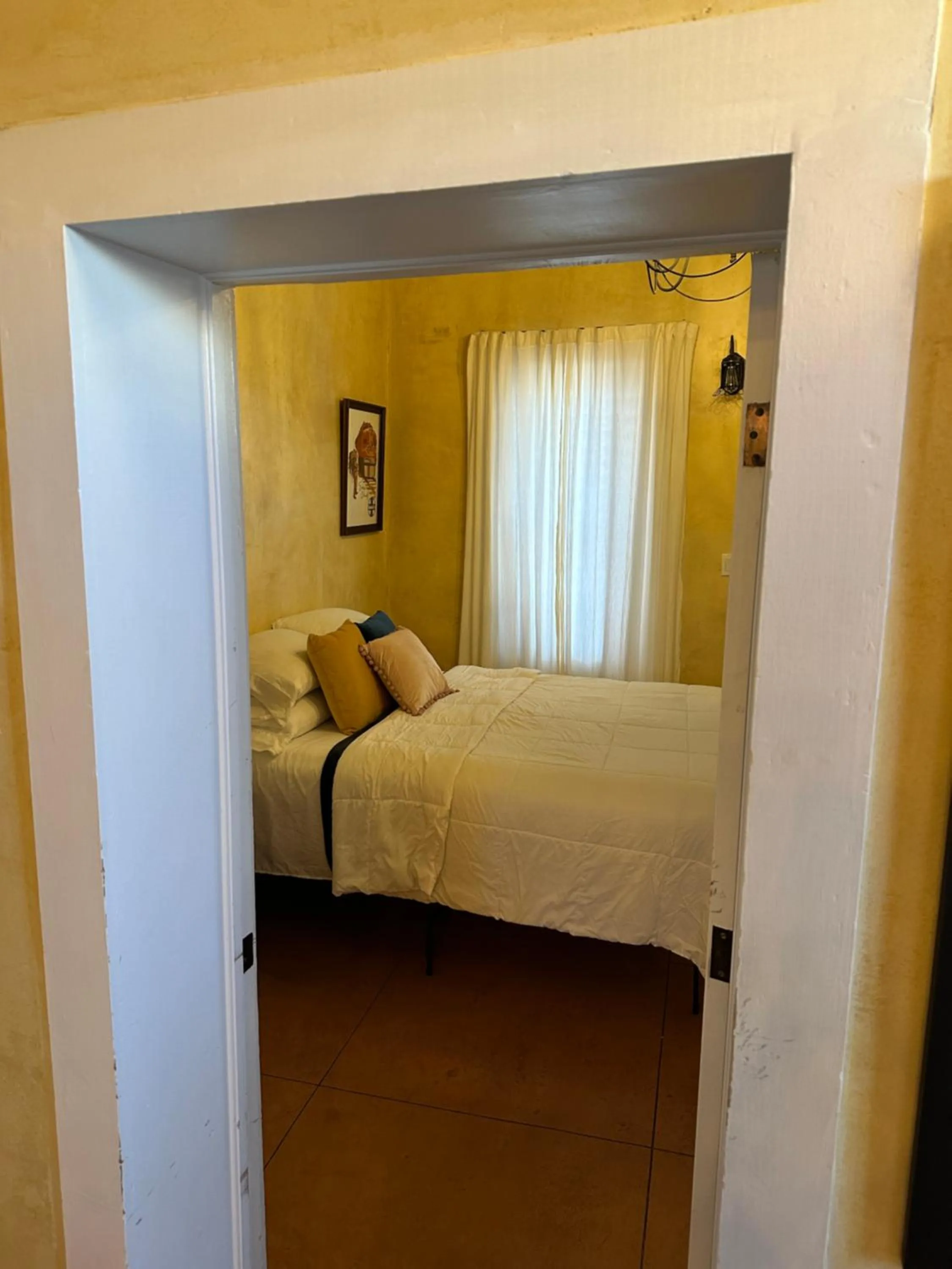 Bedroom, Bed in Painted Lady Bed & Brew