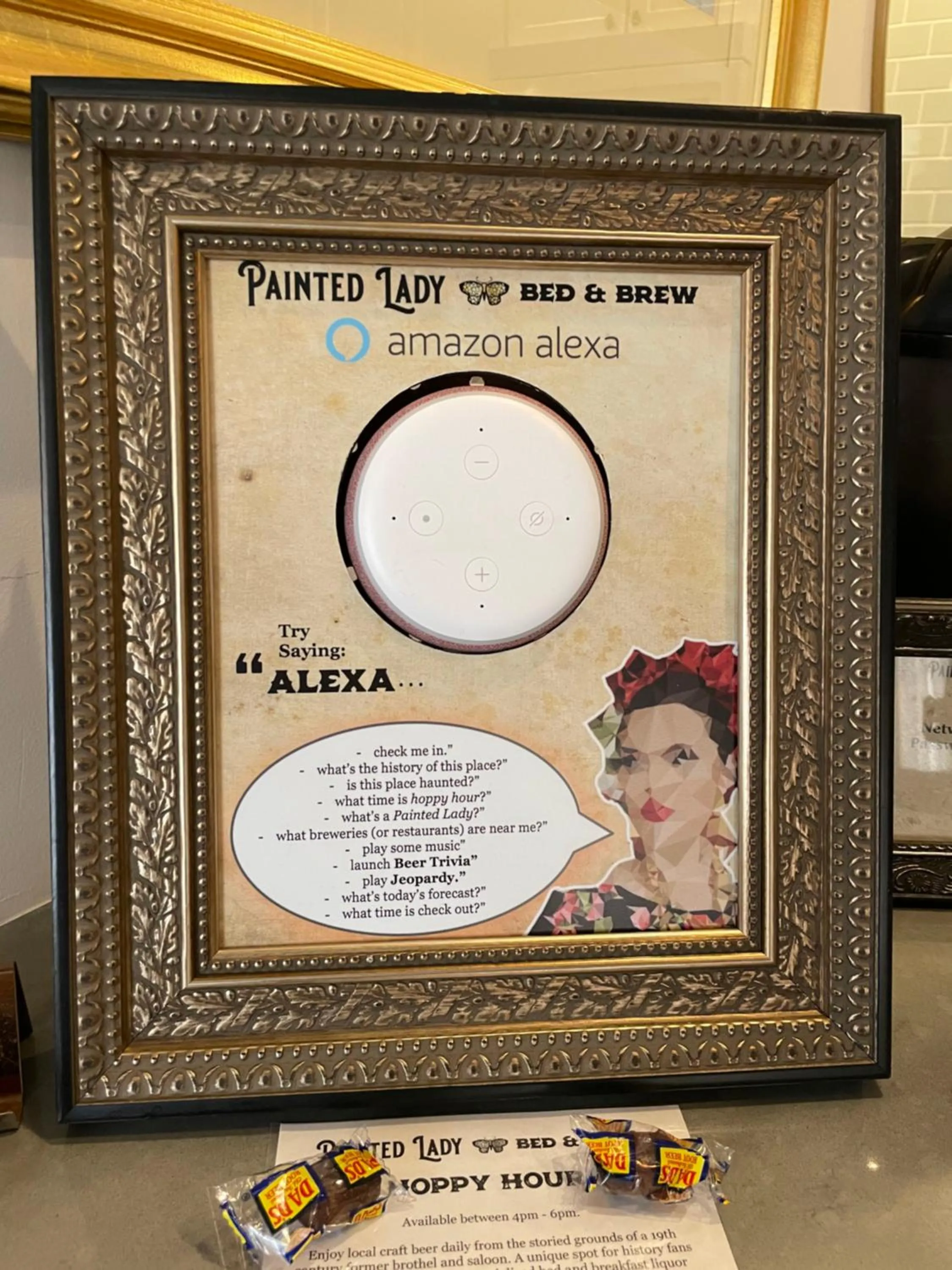 Decorative detail in Painted Lady Bed & Brew