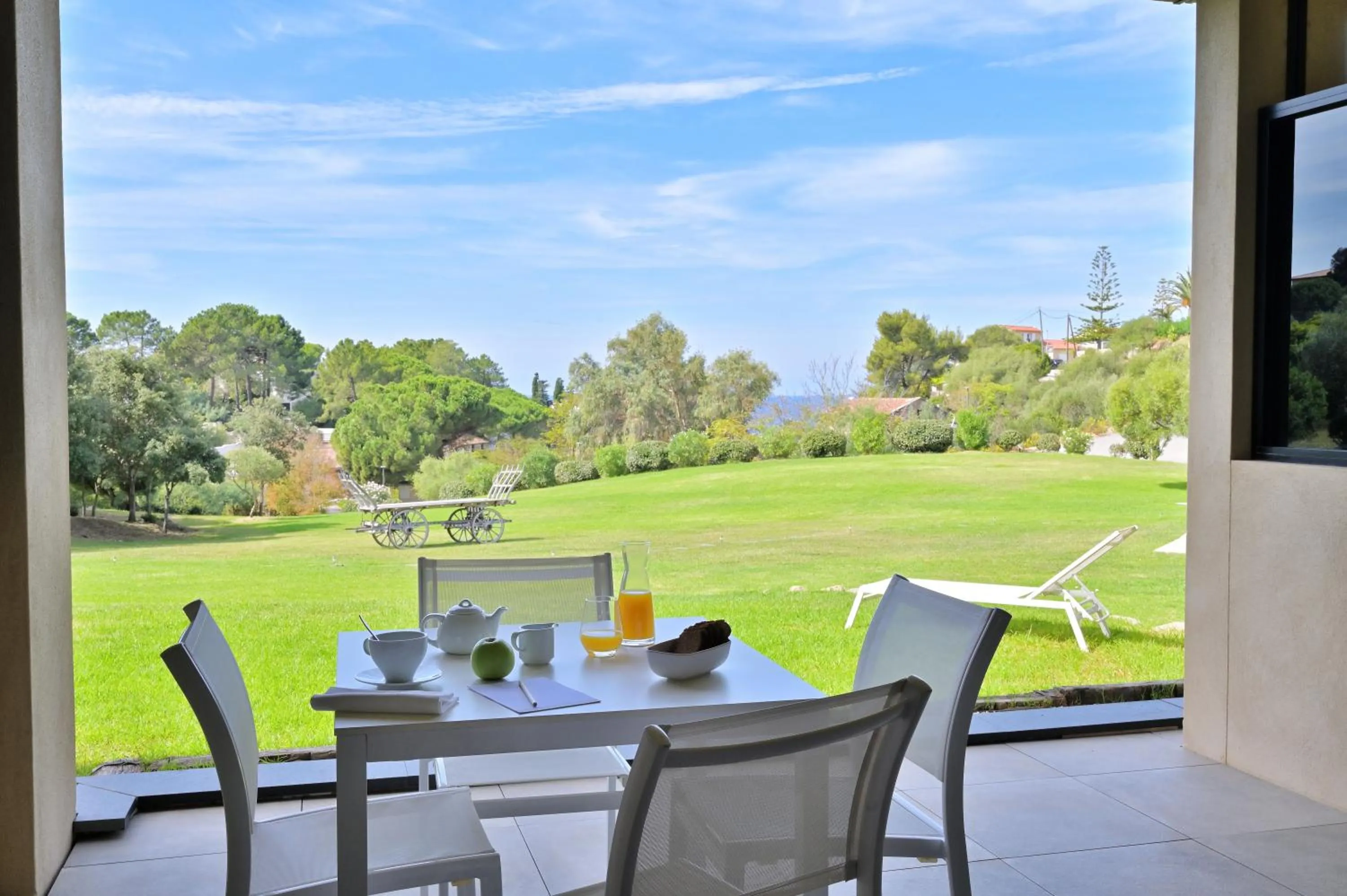 Garden view in Hotel Bartaccia