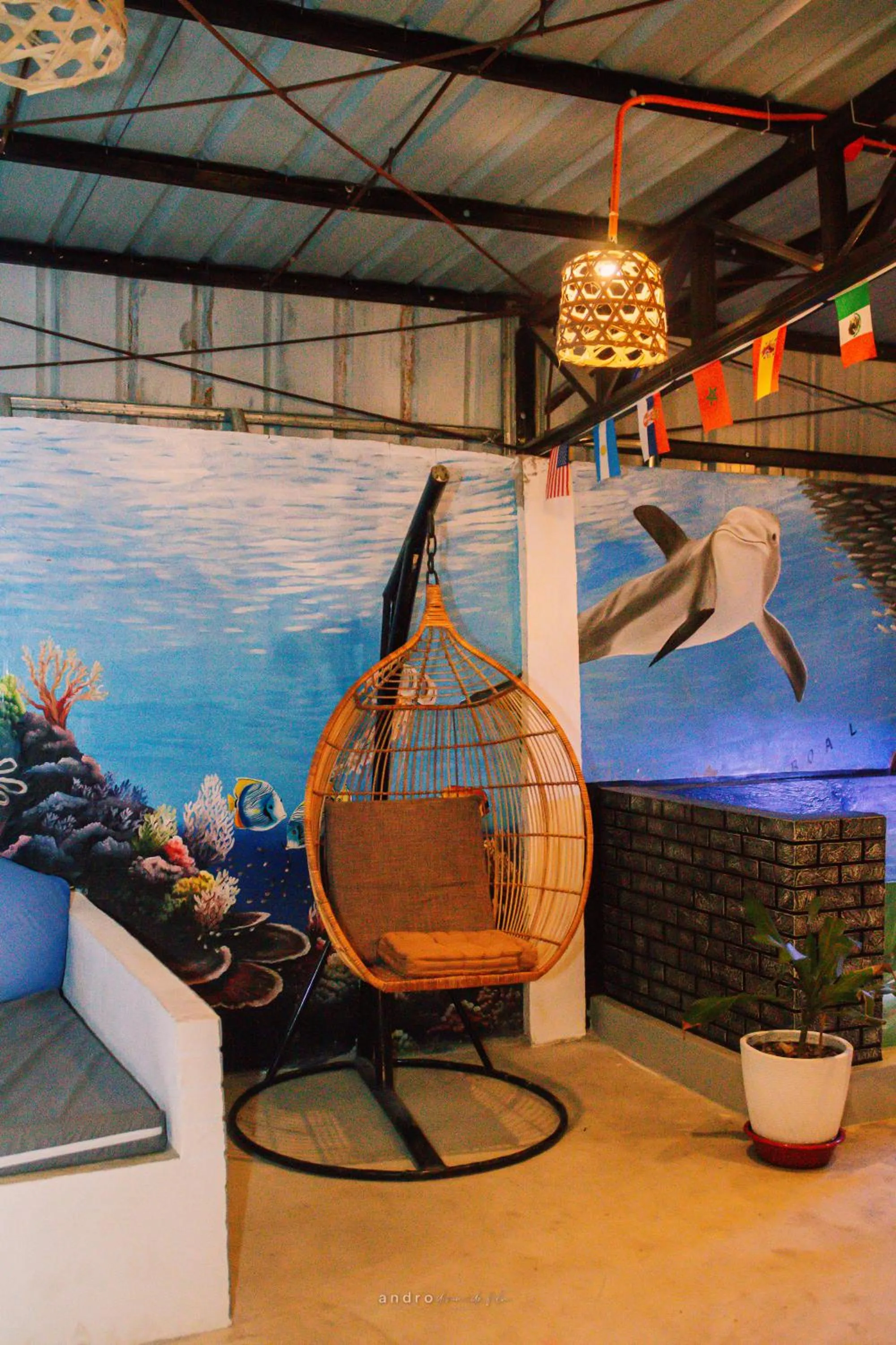 Seating area in Ananas Guesthouse