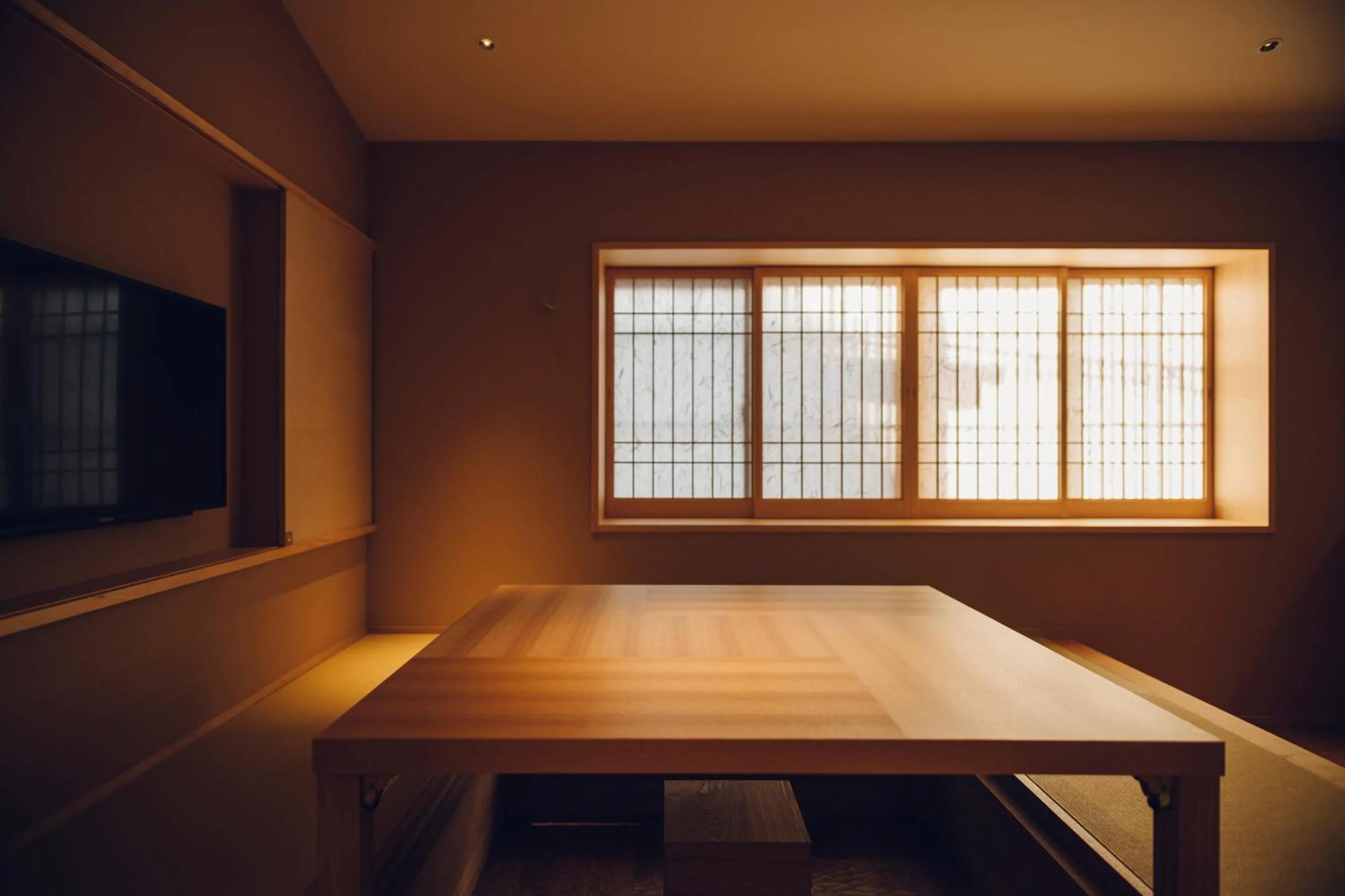 Dining area in Yuhi House Kyoto Dog Friendly