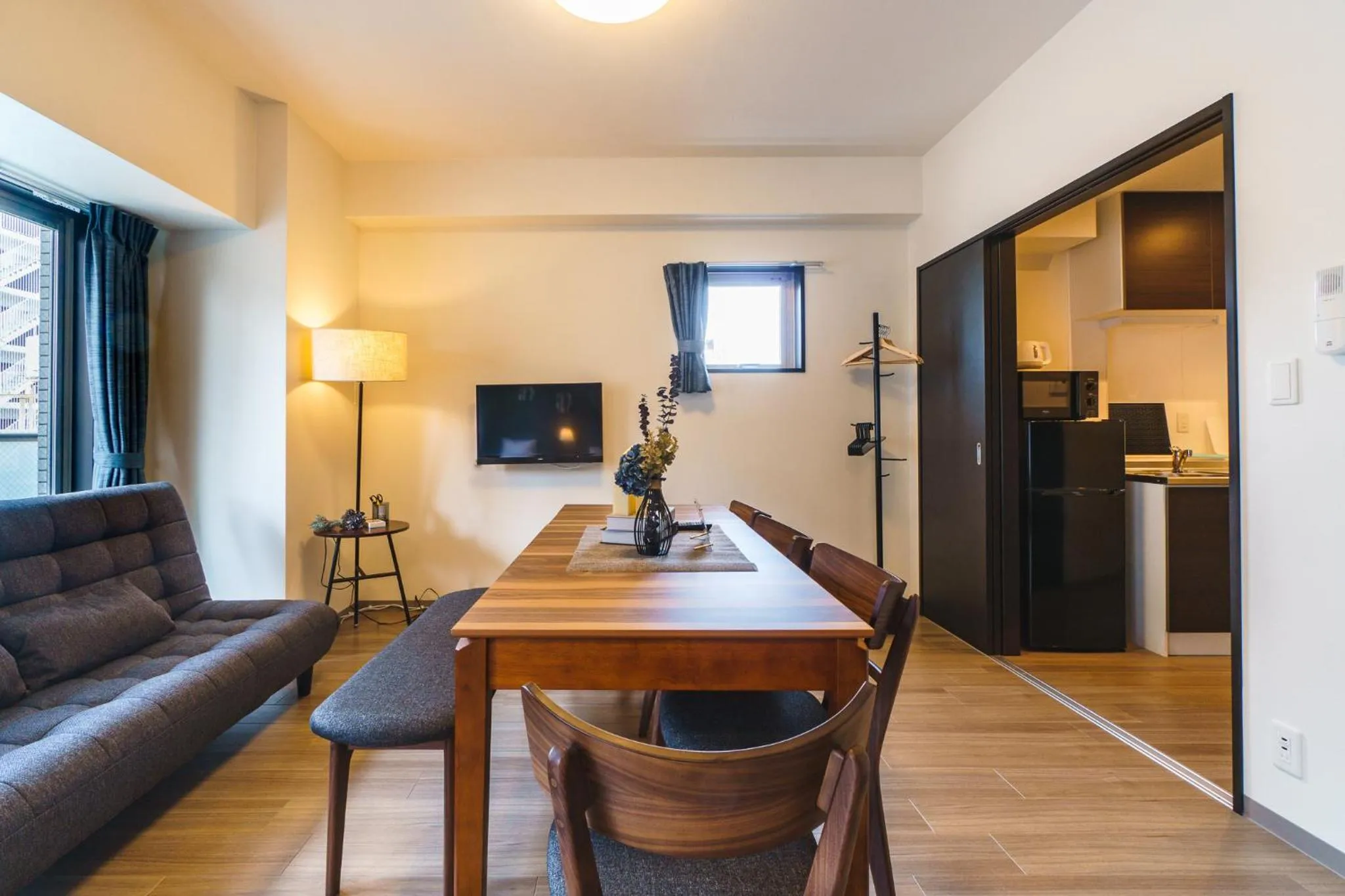 Living room in IKIDANE Residential Hotel SHIMANOUCHI