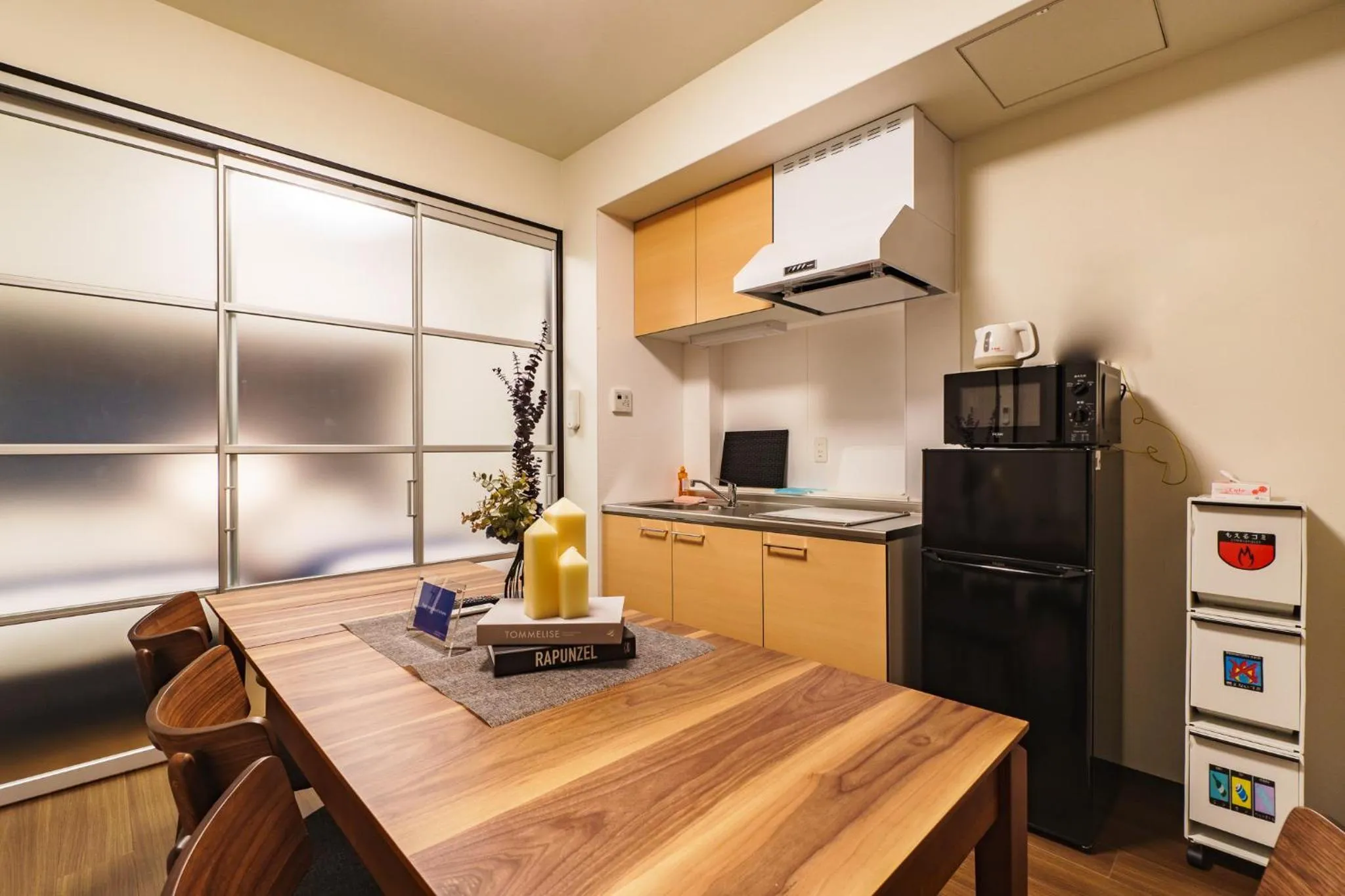 Kitchen or kitchenette in IKIDANE Residential Hotel SHIMANOUCHI