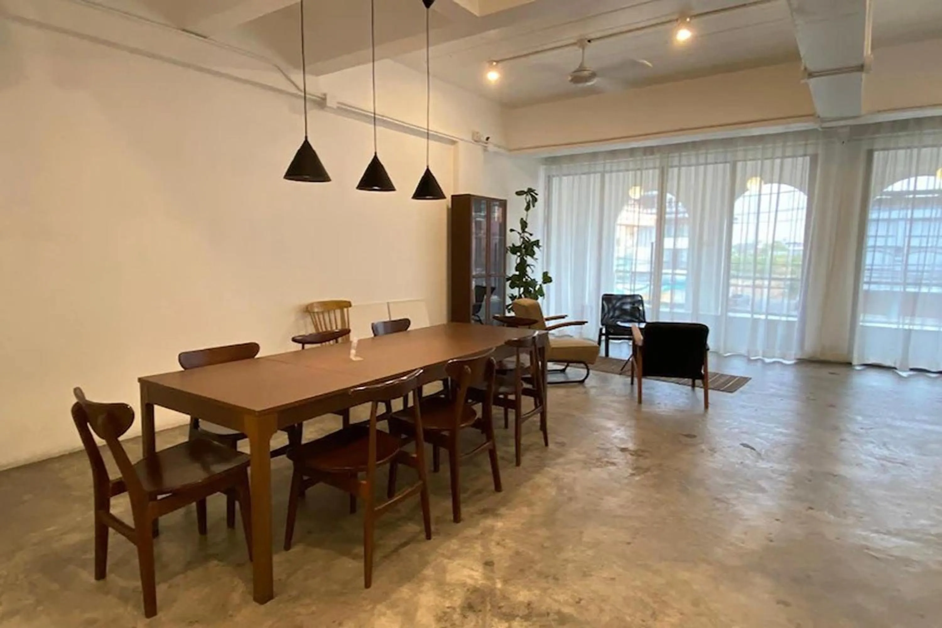 Seating area in Our Nomad Boutique Hostel