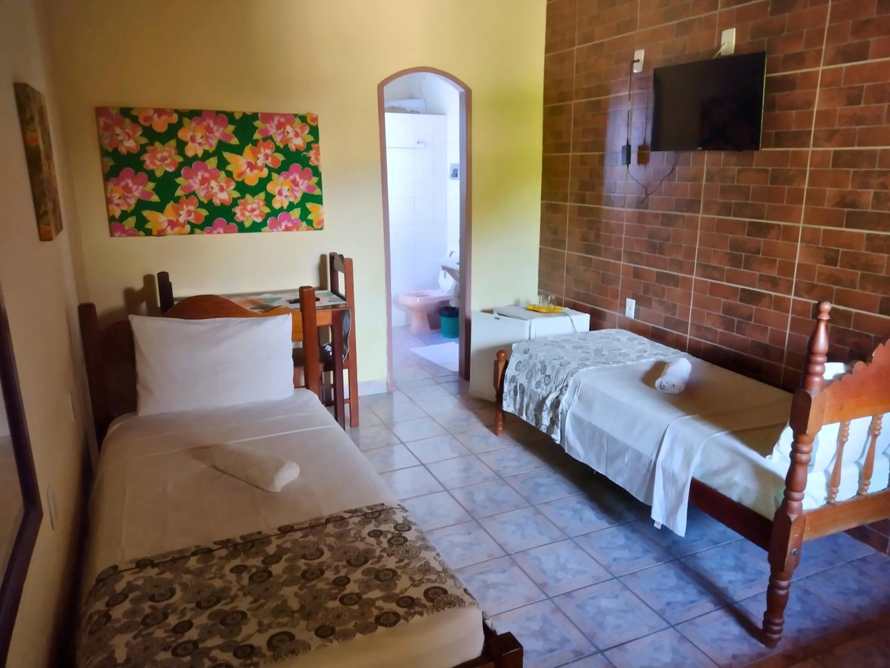 Bed in Pousada Verdes Mares