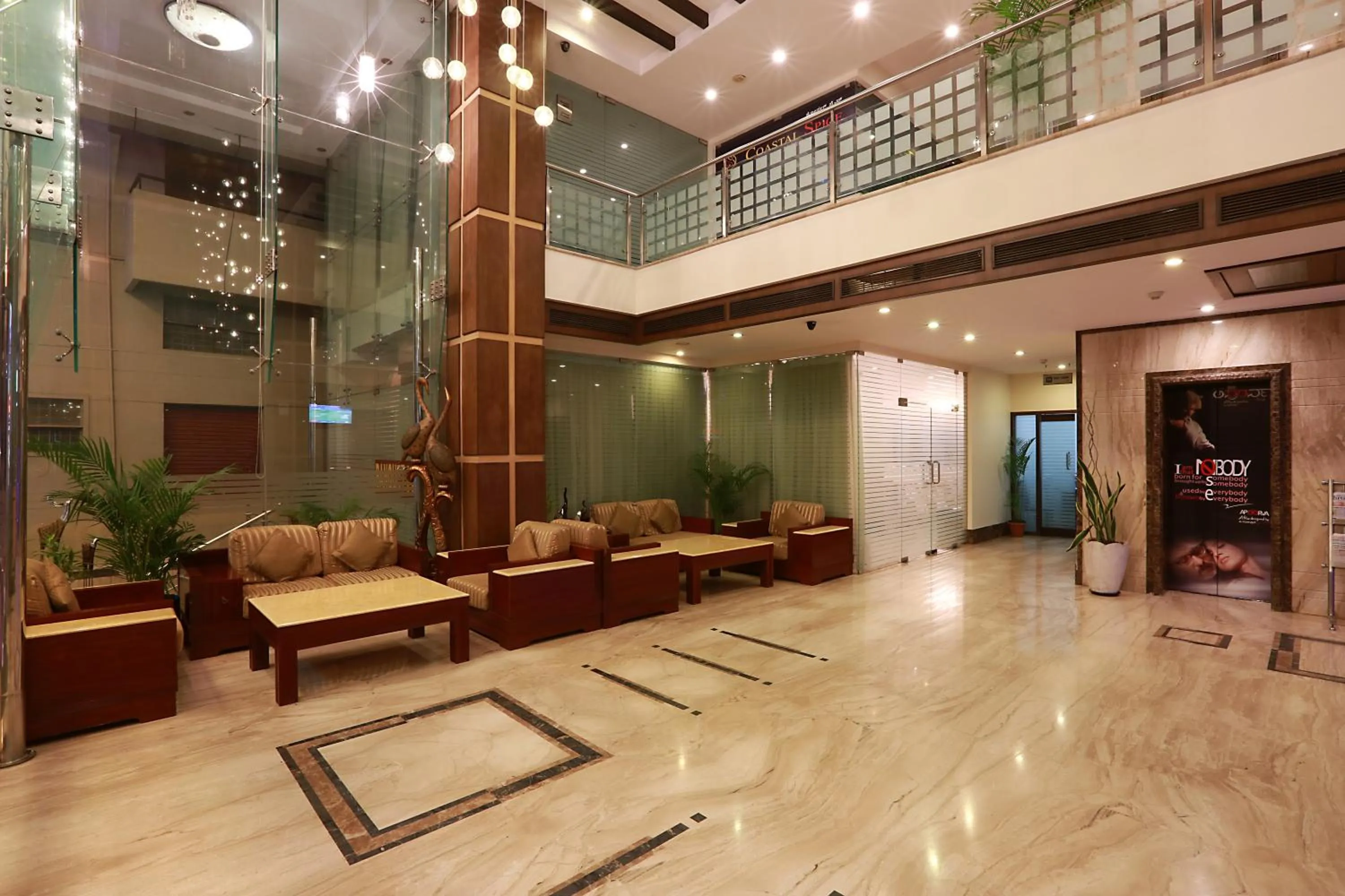 Lobby or reception in Hotel Abhimaani Vasathi, Rajajinagar