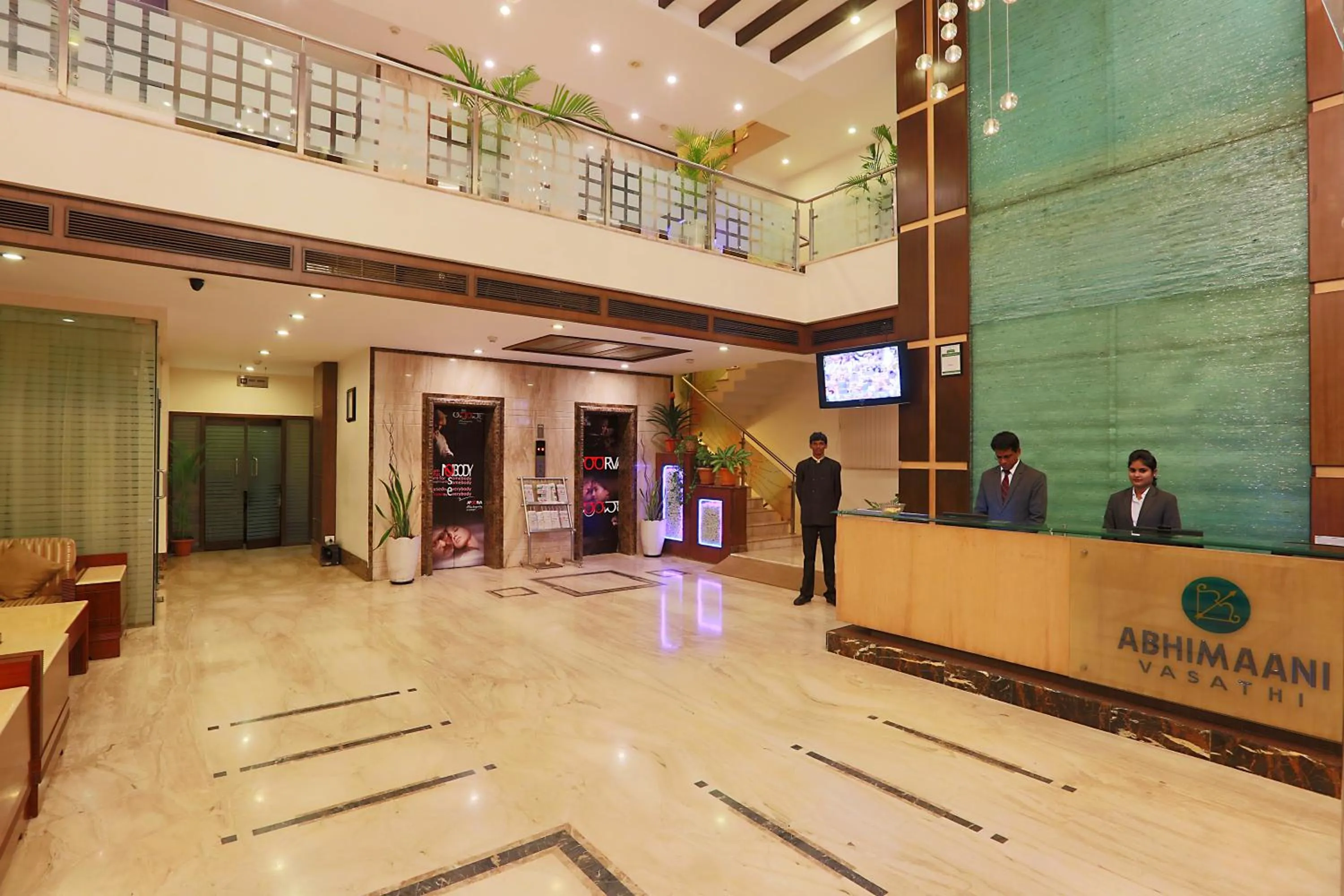 Lobby or reception in Hotel Abhimaani Vasathi, Rajajinagar