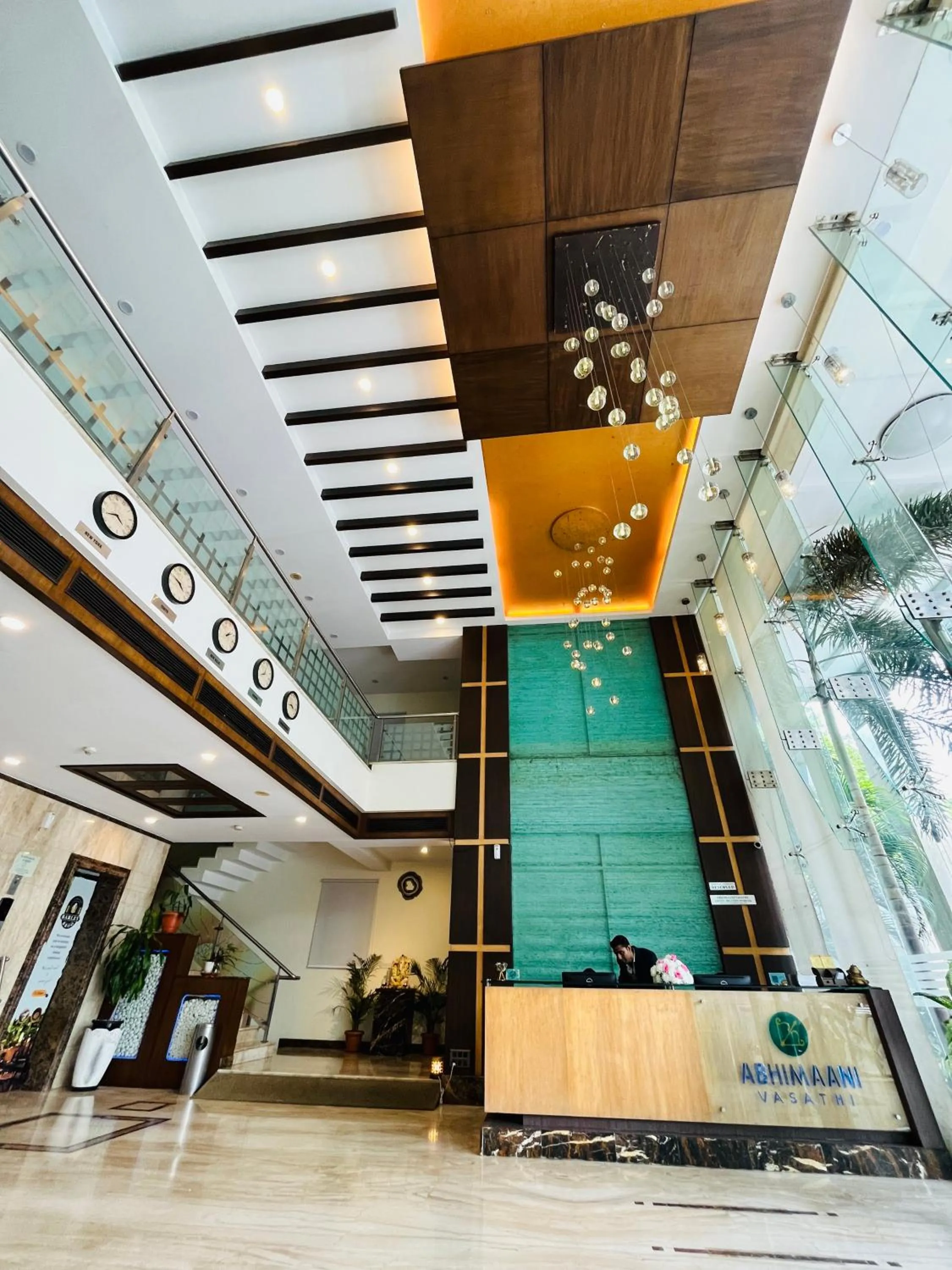 Lobby or reception in Hotel Abhimaani Vasathi, Rajajinagar