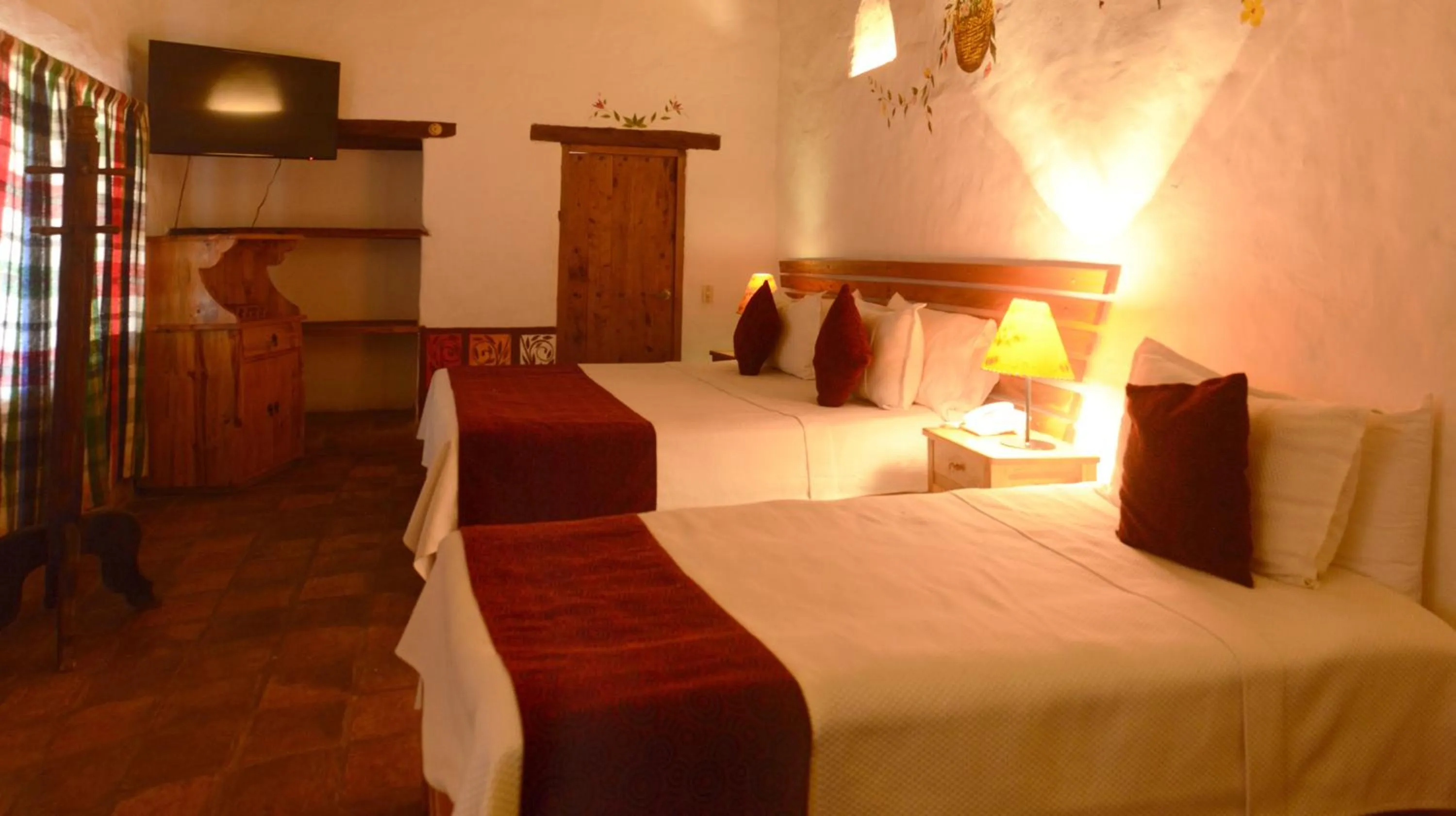 Decorative detail, Bed in Hotel Spa Casa de Adobe Villa de Leyva