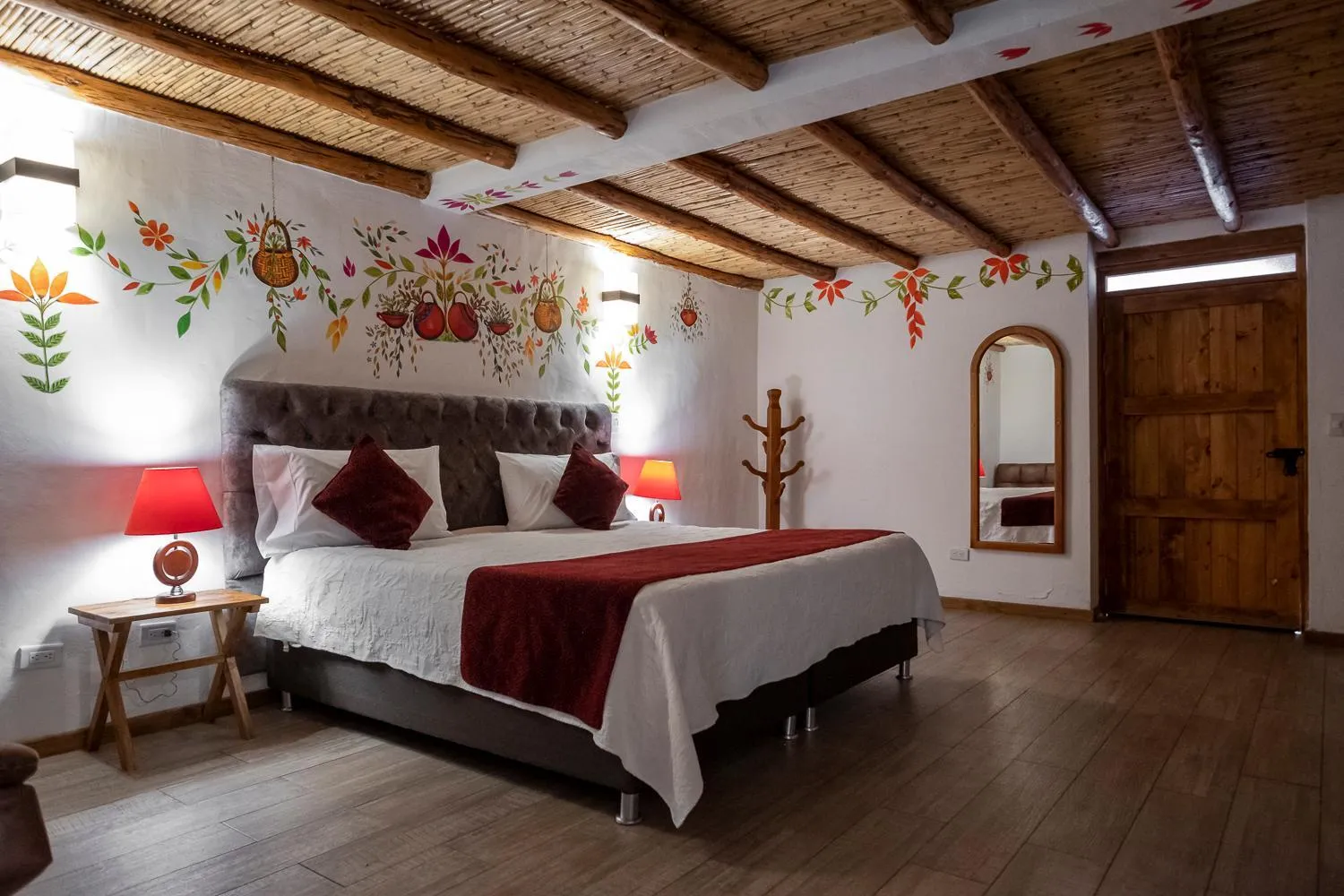 Bedroom, Bed in Hotel Spa Casa de Adobe Villa de Leyva