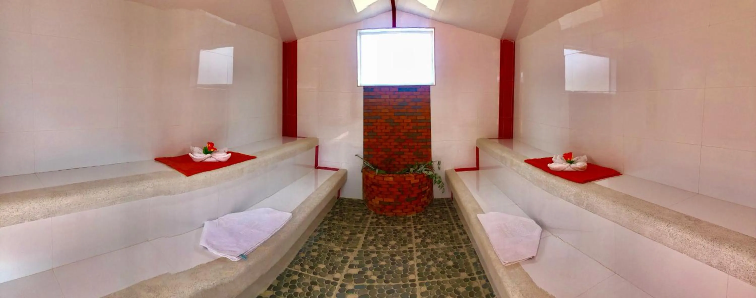 Steam room, Bed in Hotel Spa Casa de Adobe Villa de Leyva