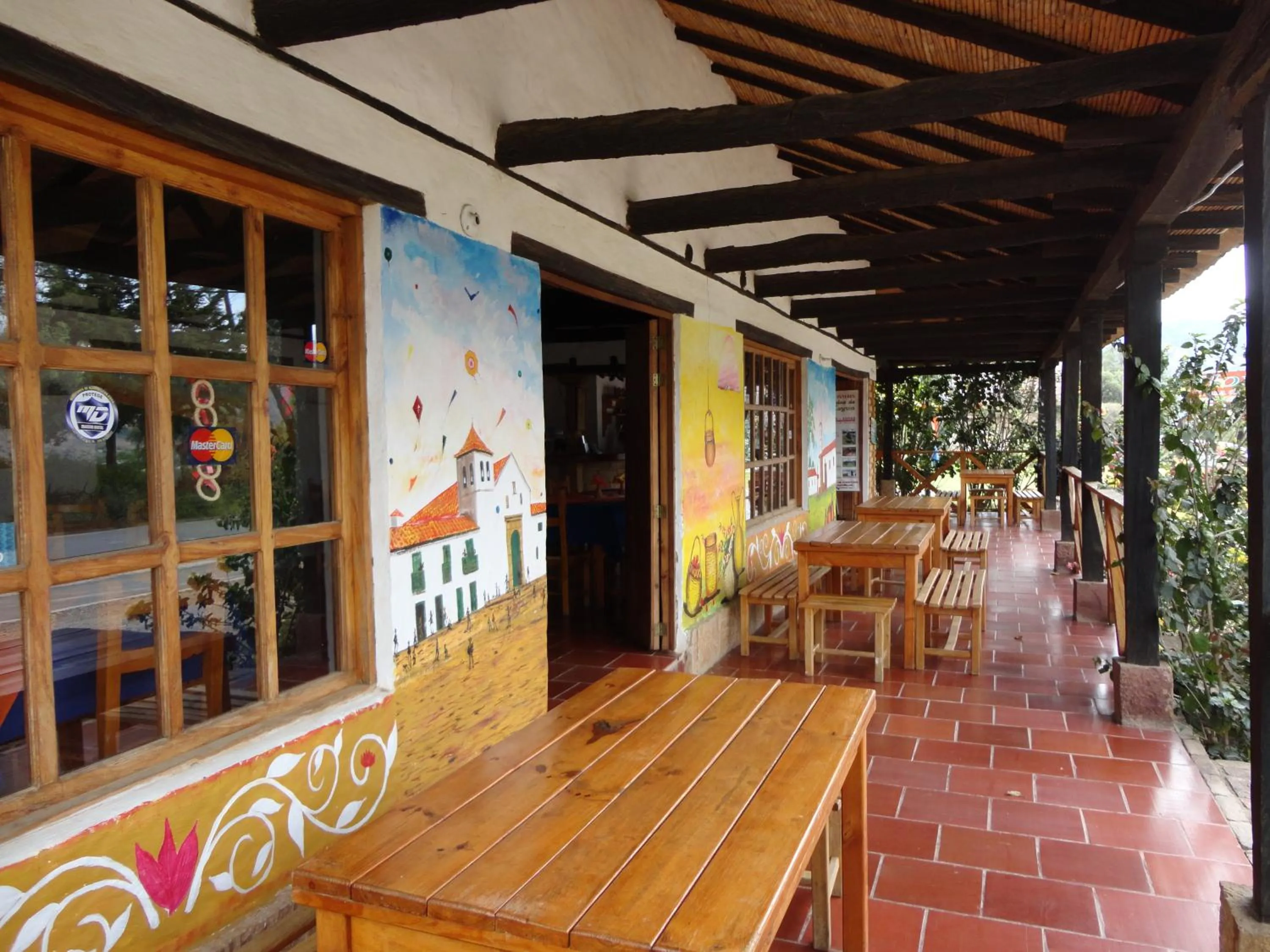 Balcony/Terrace in Hotel Spa Casa de Adobe Villa de Leyva