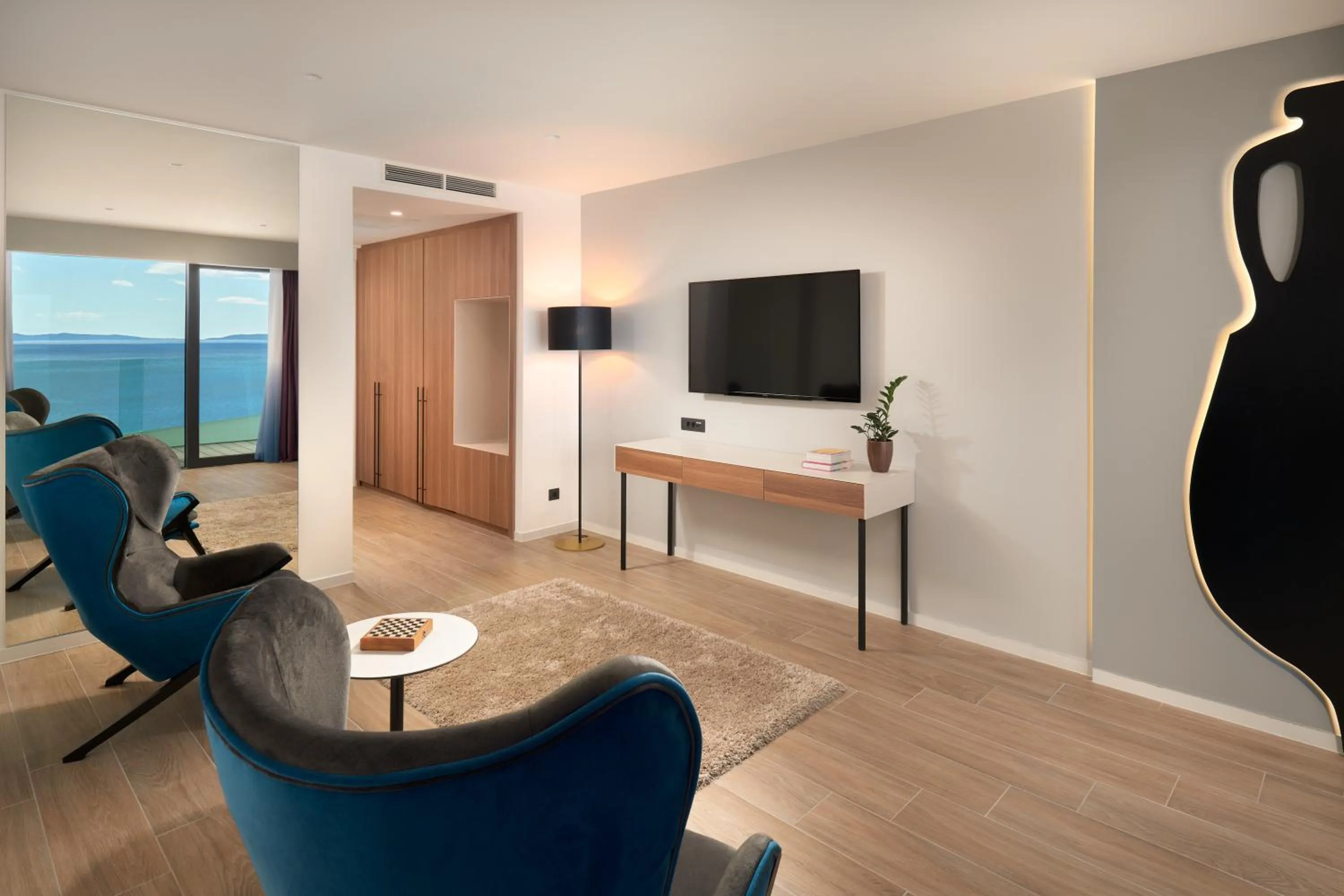 Seating area in Amphora Hotel