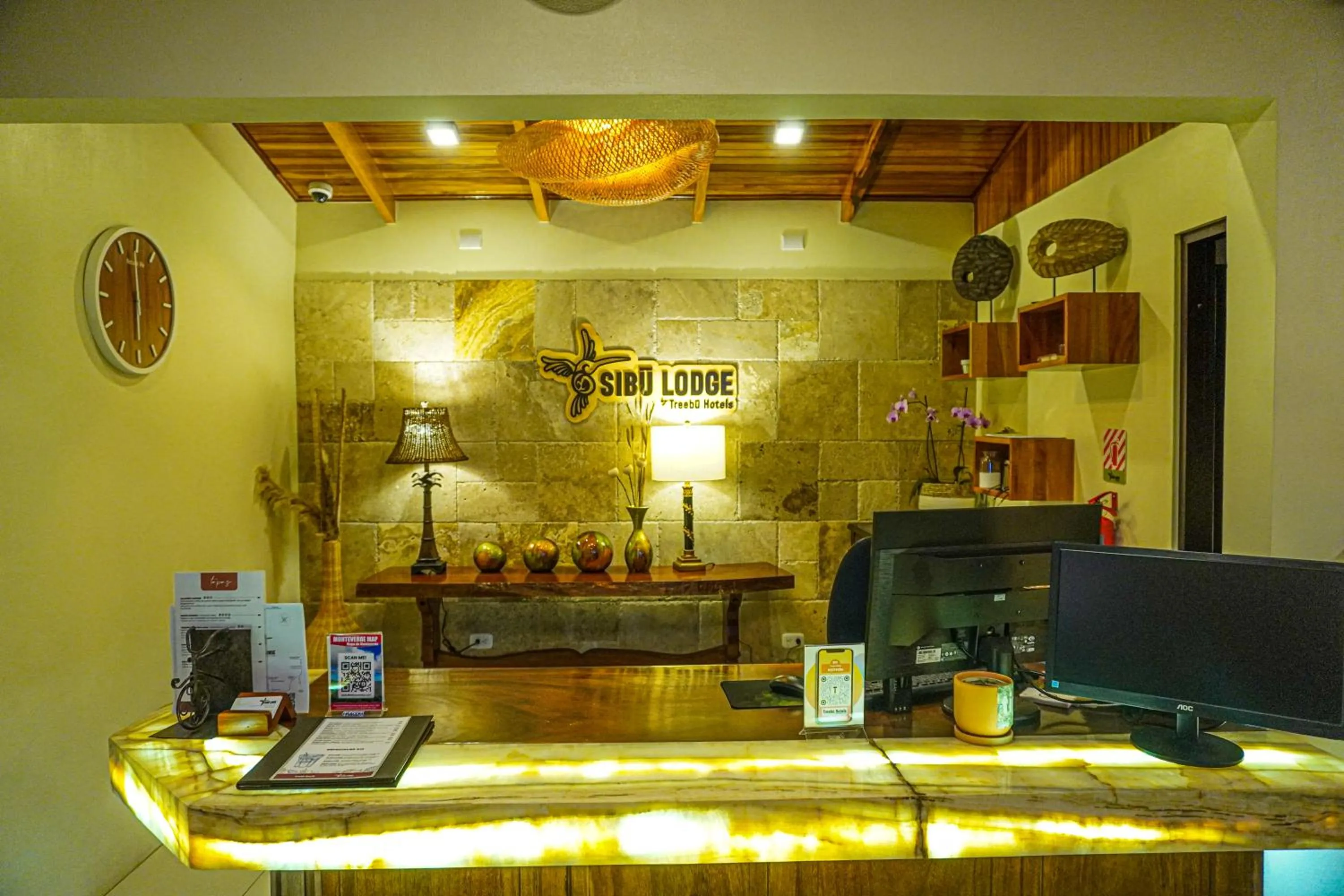Lobby or reception in Sibu Boutique Hotel
