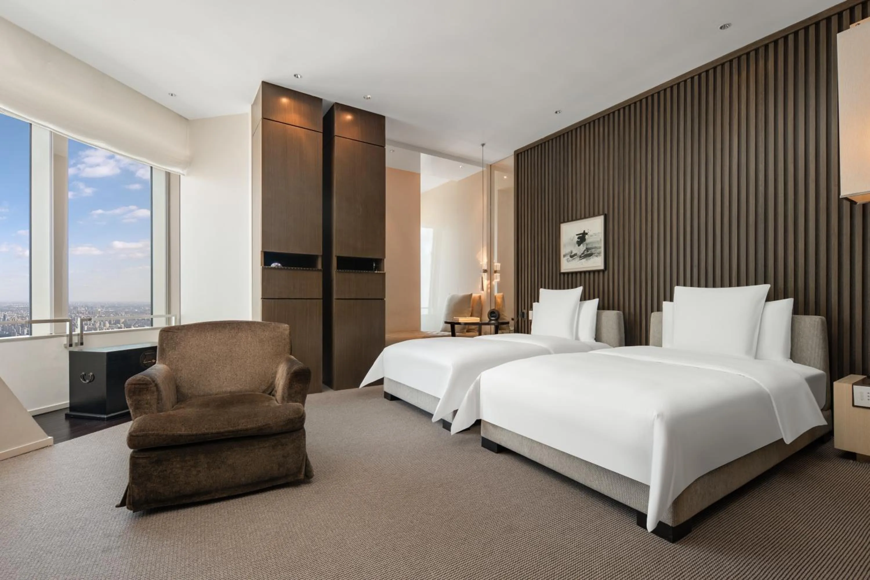 Bed in Park Hyatt Shanghai