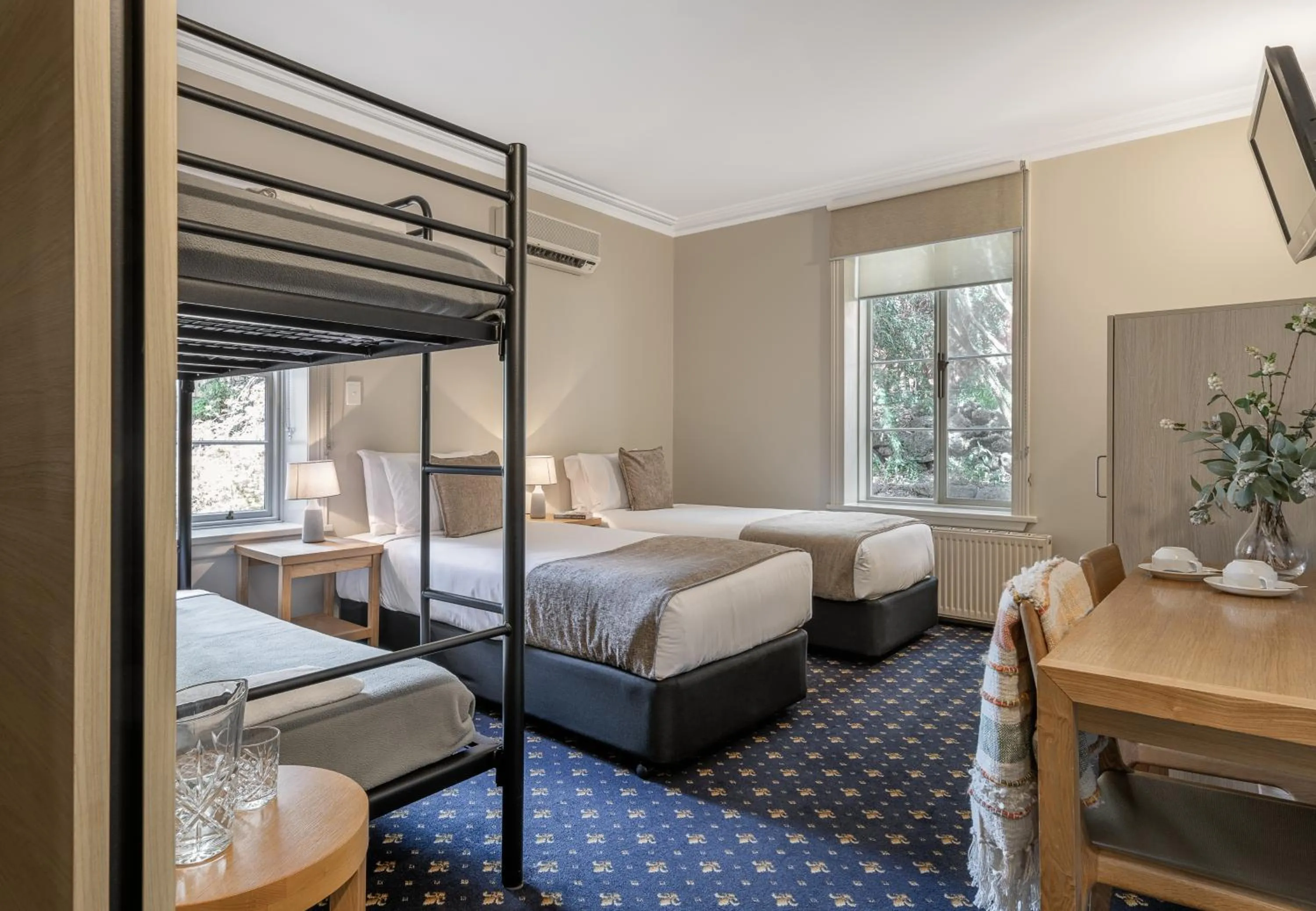 Bed in Sovereign Hill Hotel