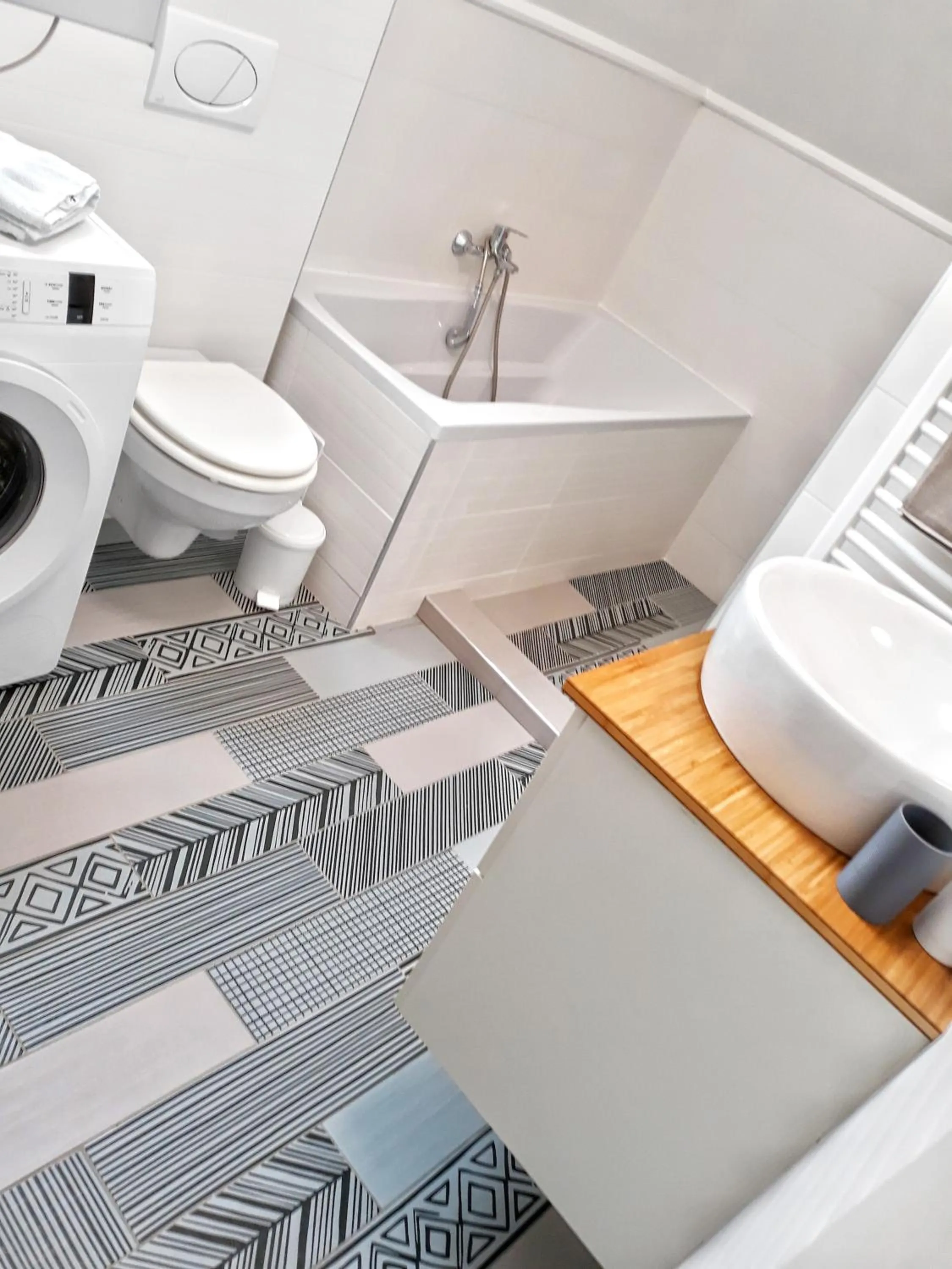 Bathroom in Cosy Holiday Apartment Keszthely