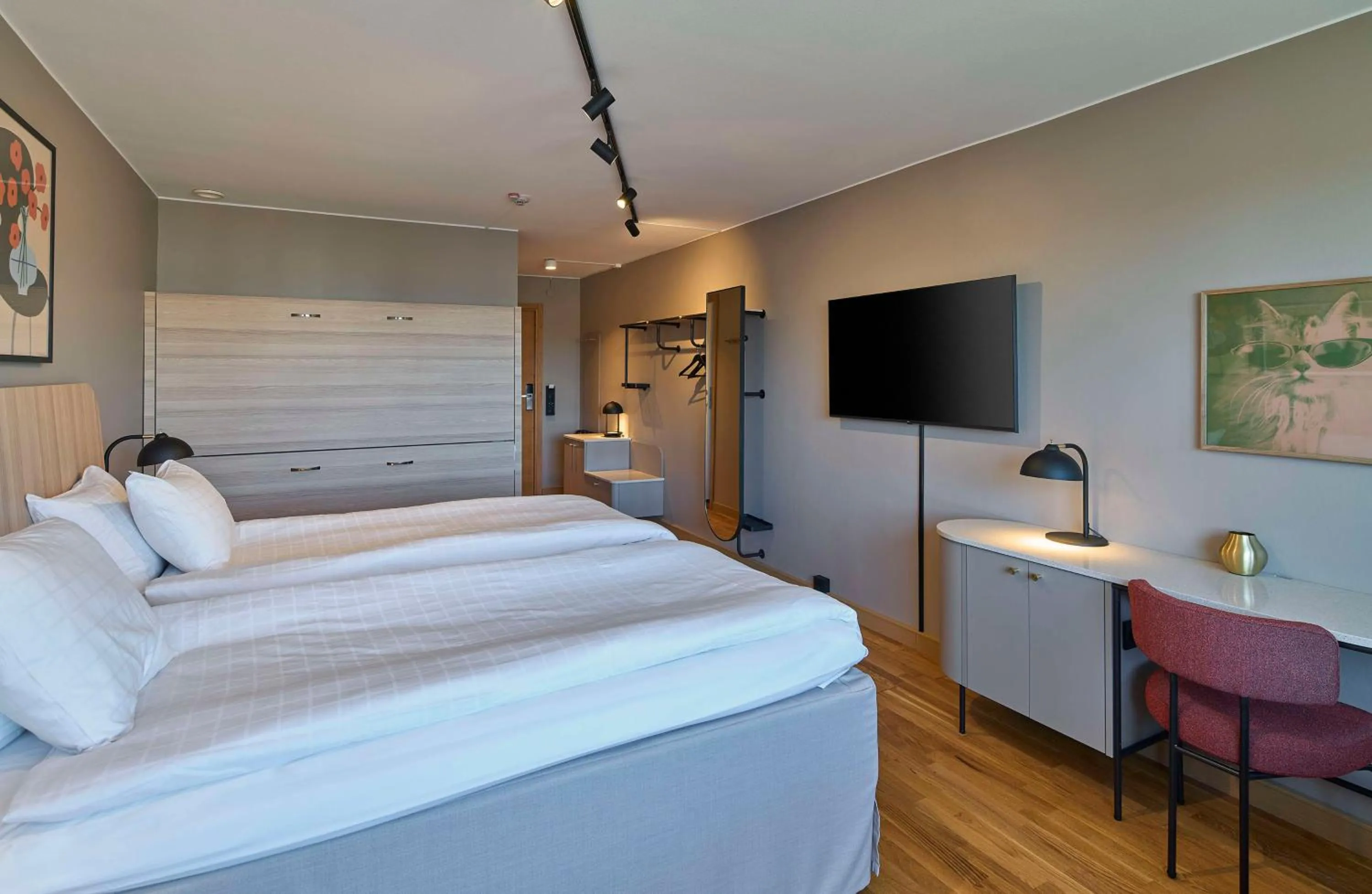 Bedroom, Bed in Scandic Europa
