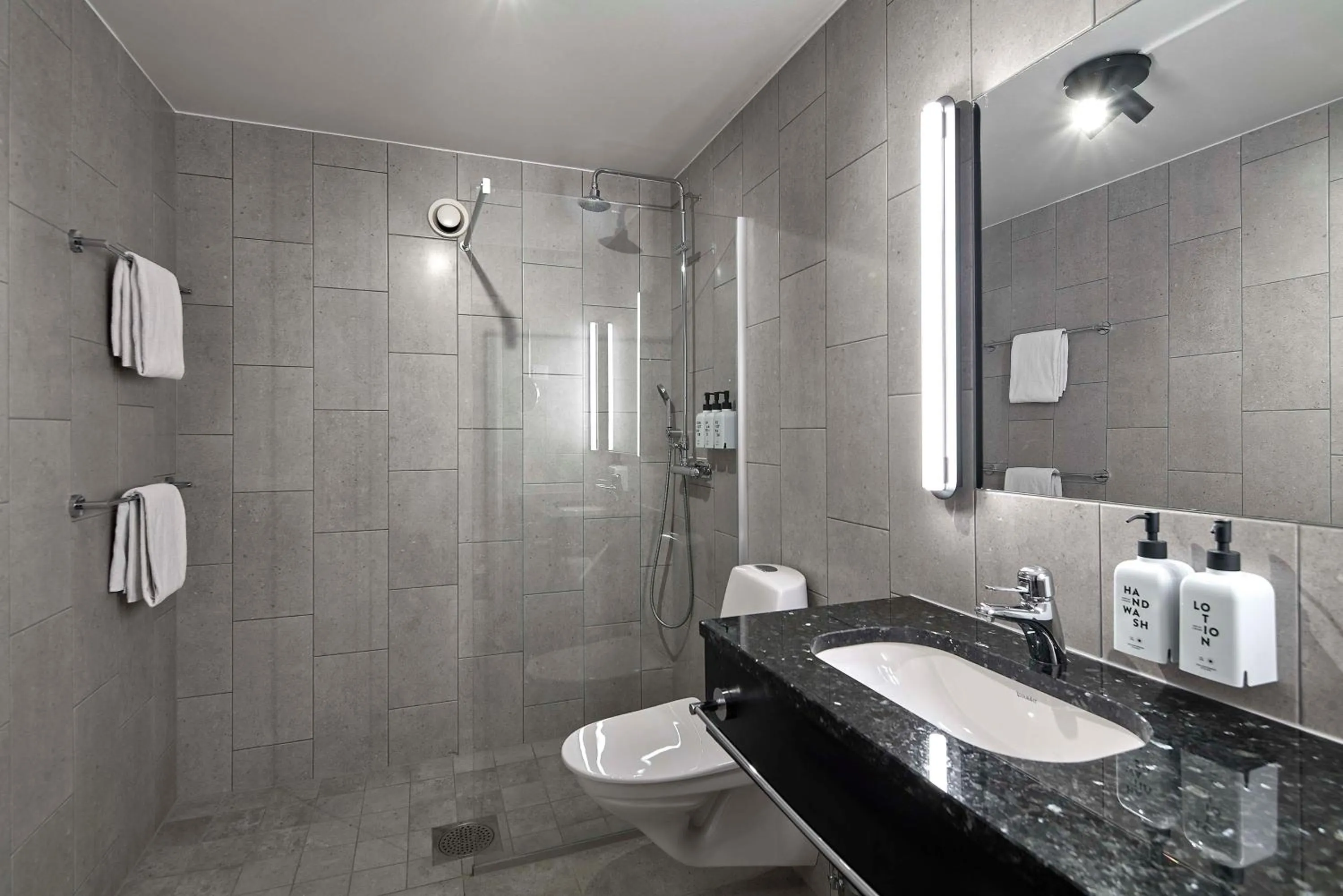 Bathroom in Scandic Europa