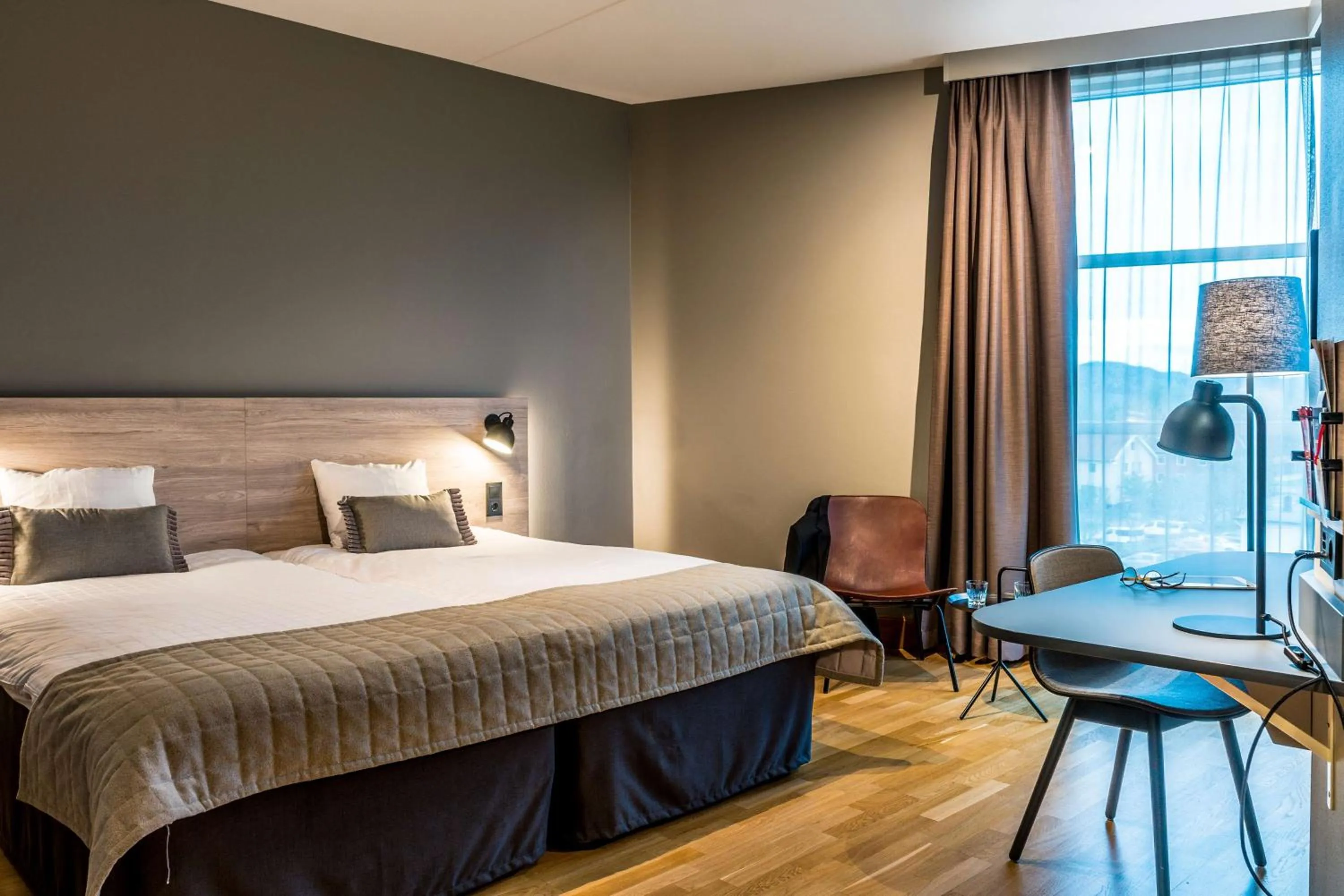 Bedroom, Bed in Scandic Mölndal