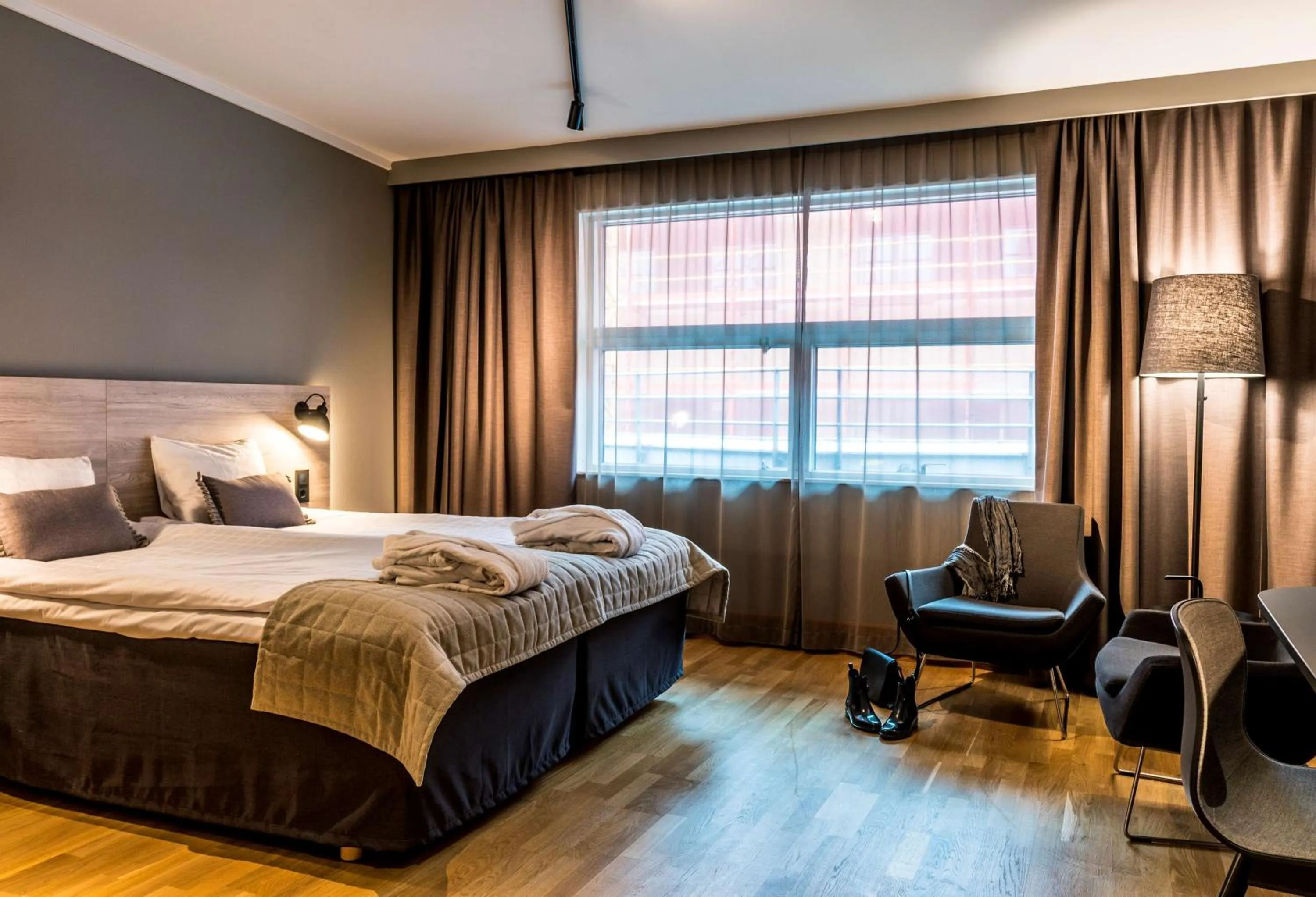 Bedroom, Bed in Scandic Mölndal