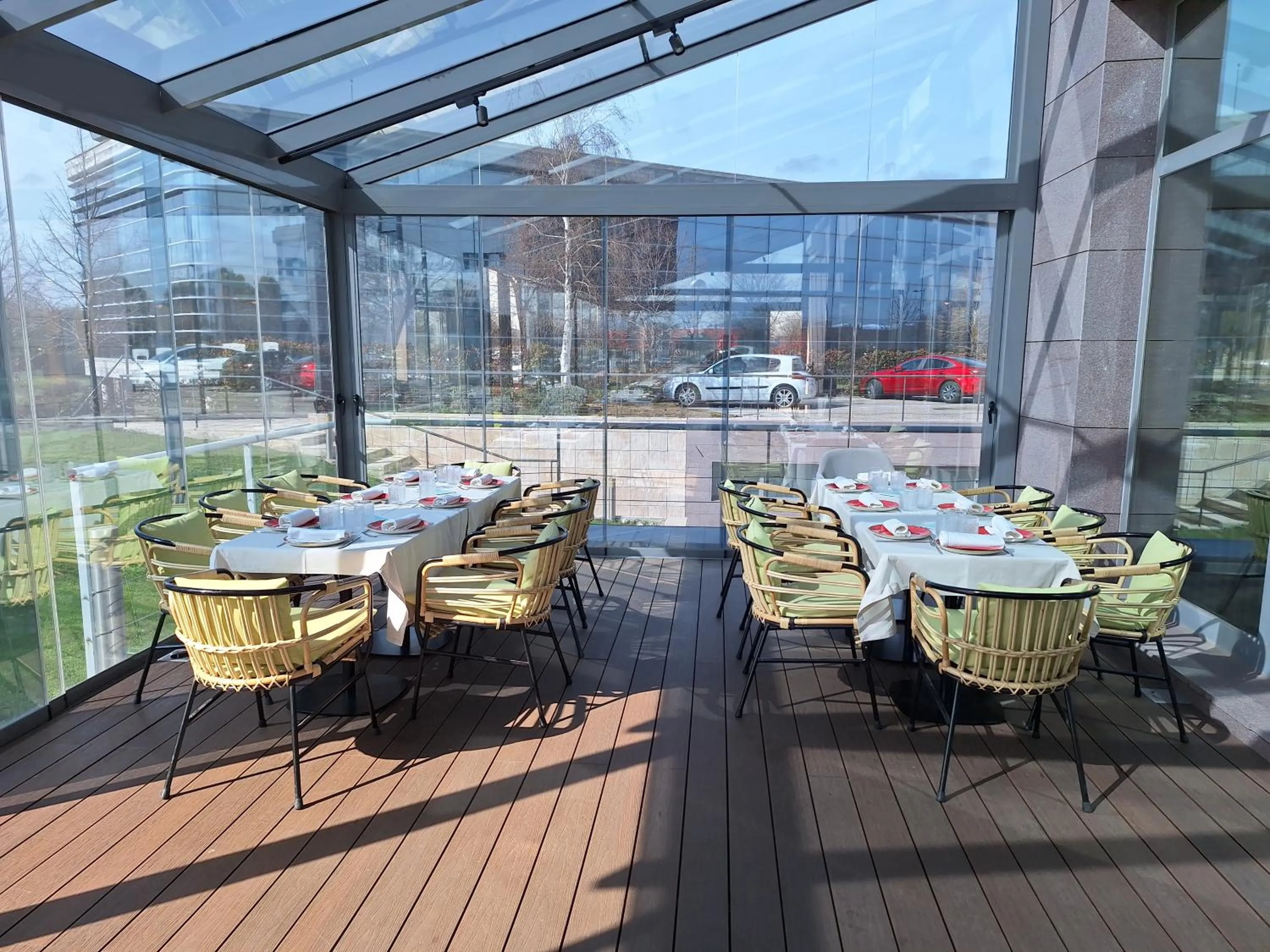 Patio in Ramada by Wyndham Madrid Getafe