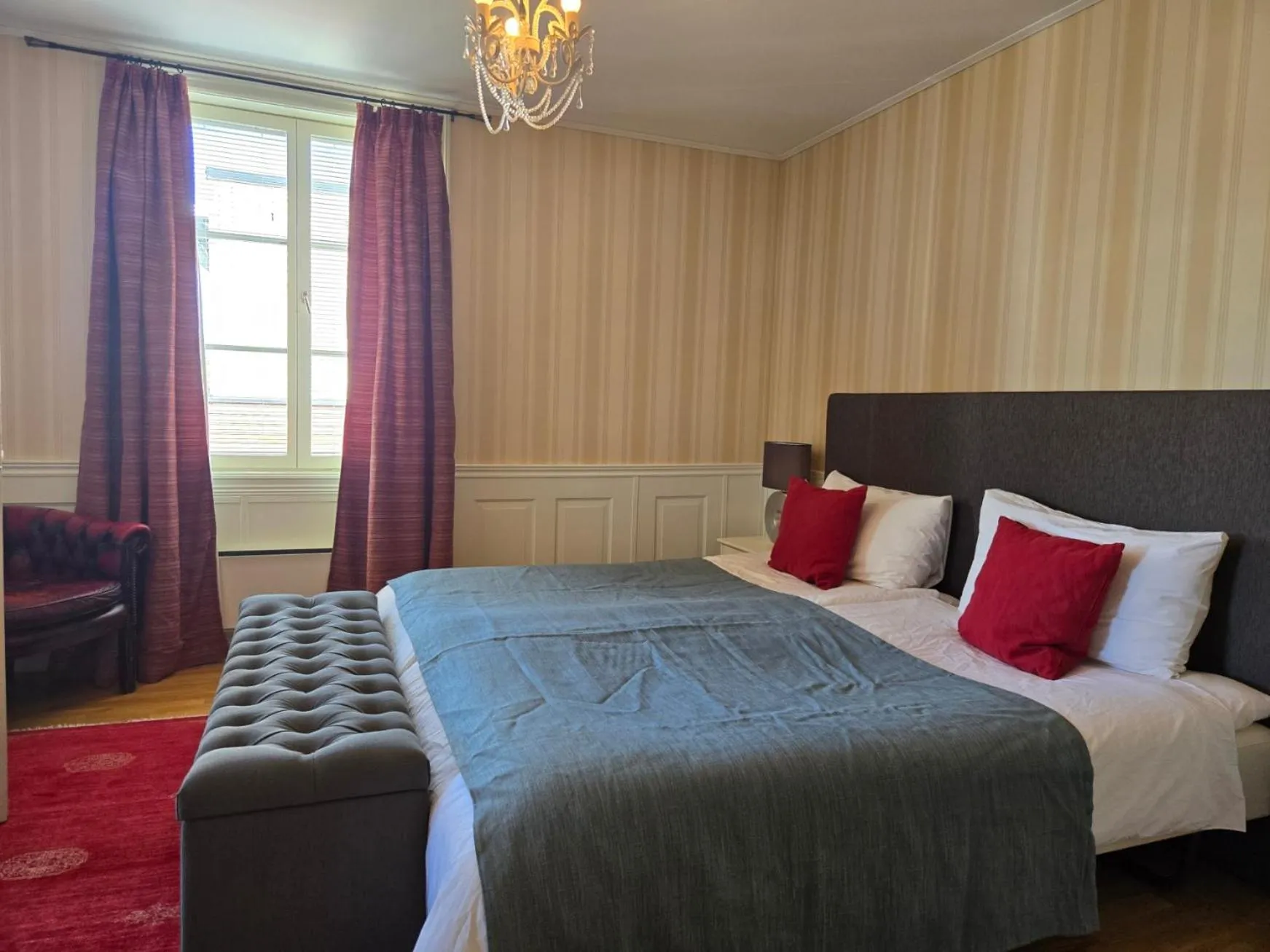 Bed in Vänerport Lakefront Hotell