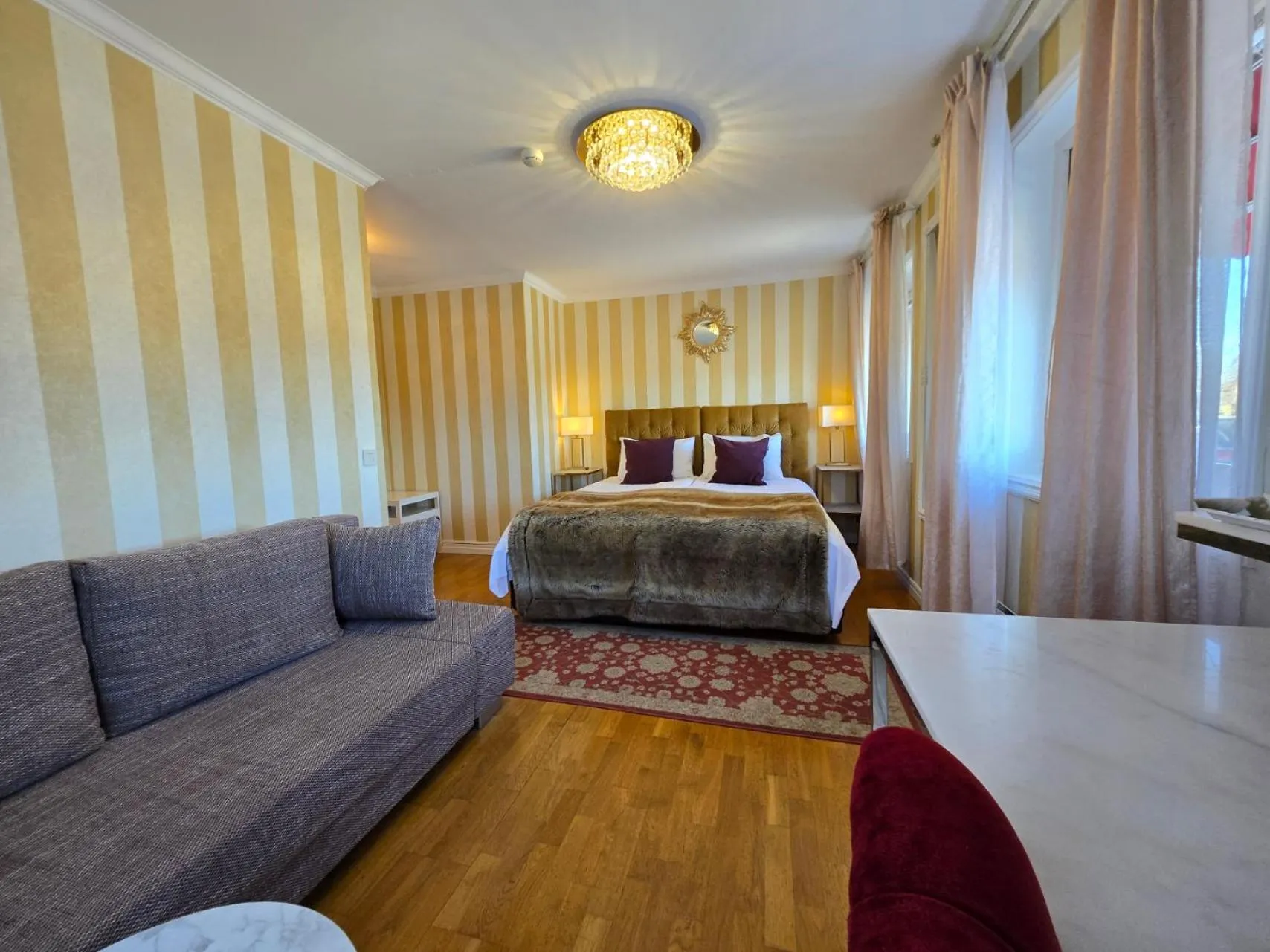 Bed in Vänerport Lakefront Hotell