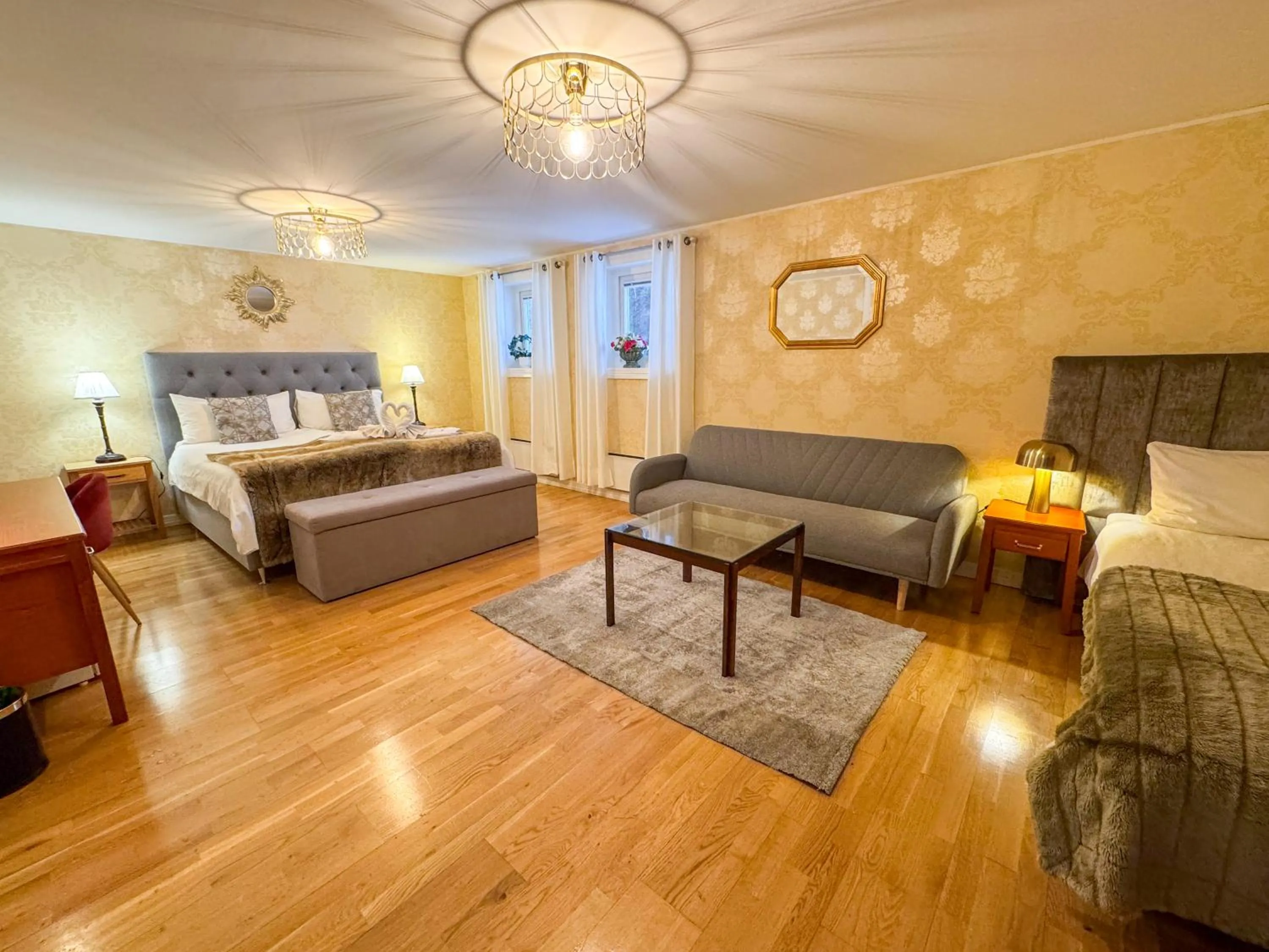 Bed in Vänerport Lakefront Hotell