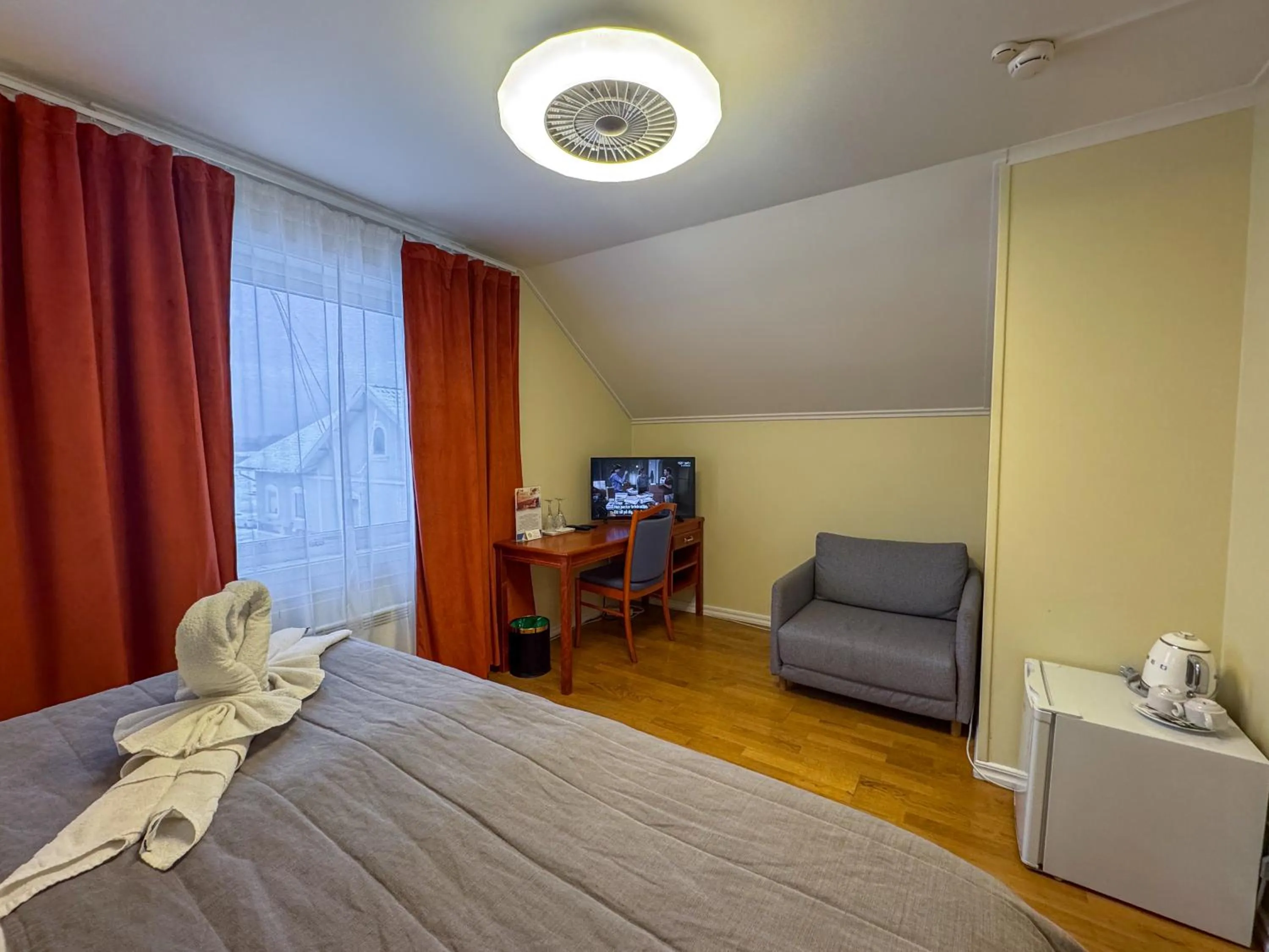 Bed in Vänerport Lakefront Hotell