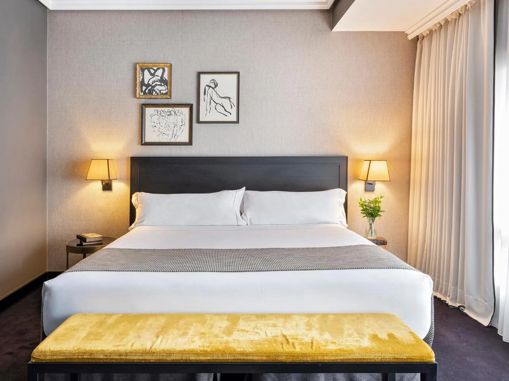 Bed in The Principal Madrid, Small Luxury Hotels