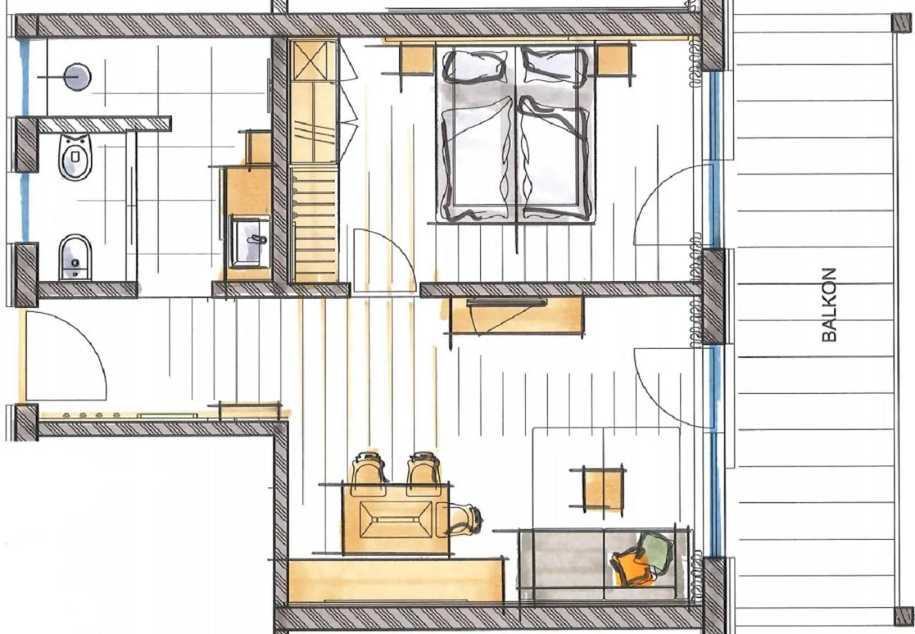 Floor plan in Appartement-Hotel Anthea