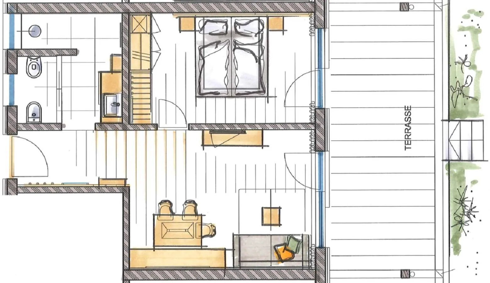 Floor plan in Appartement-Hotel Anthea